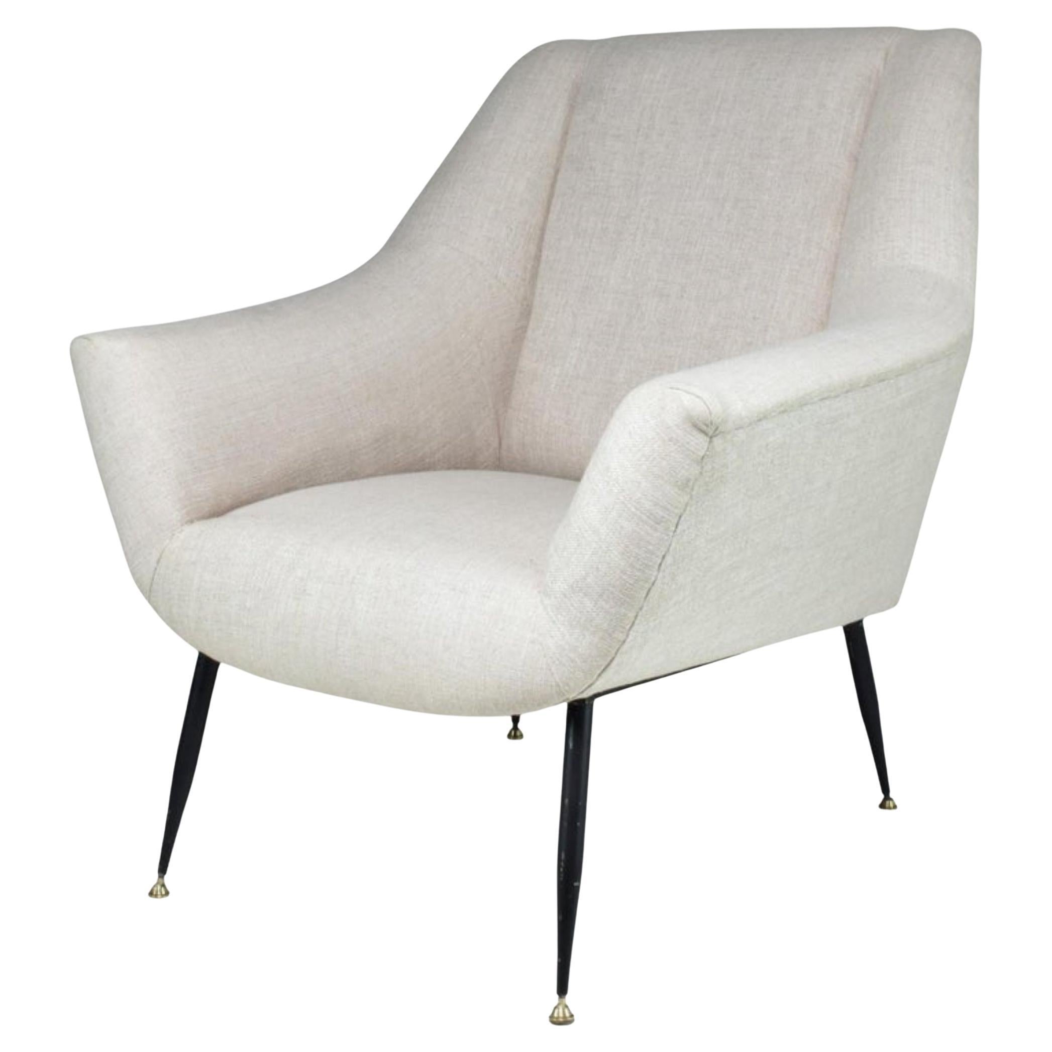 Sillón moderno de mediados de siglo de 1950 restaurado