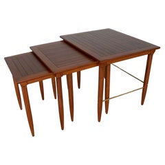 1950's Mid-Century Modern Set of 3 Nesting Tables by Tomlinson