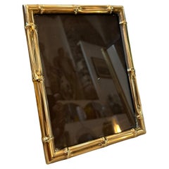 Vintage 1950s Mid-Century Modern Solid Brass italian Picture Frame