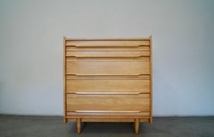 1950's Mid-Century Modern Solid Maple Dresser by Crawford