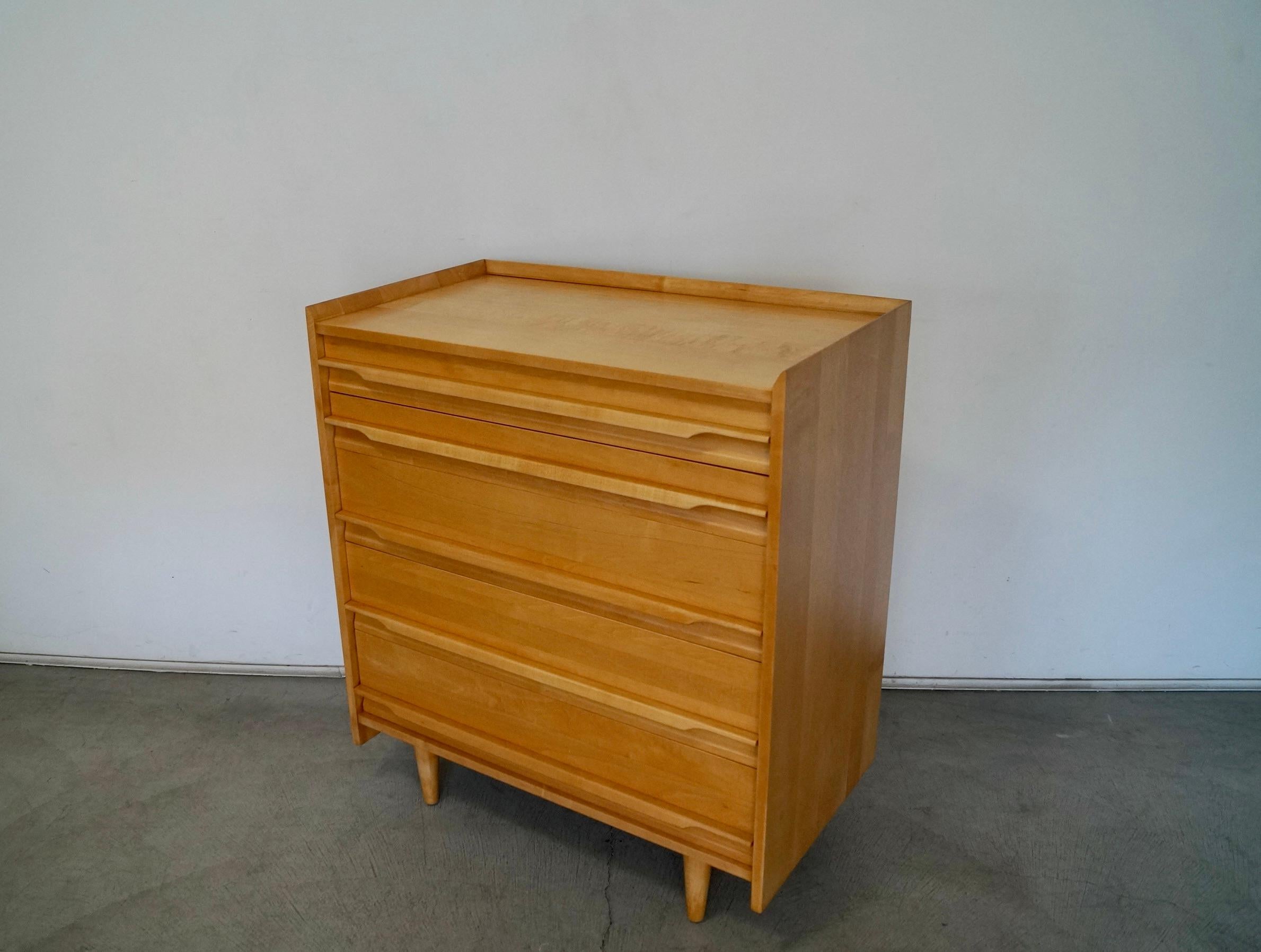 solid maple dresser vintage