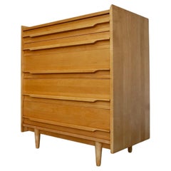 1950's Mid-Century Modern Solid Maple Dresser by Crawford