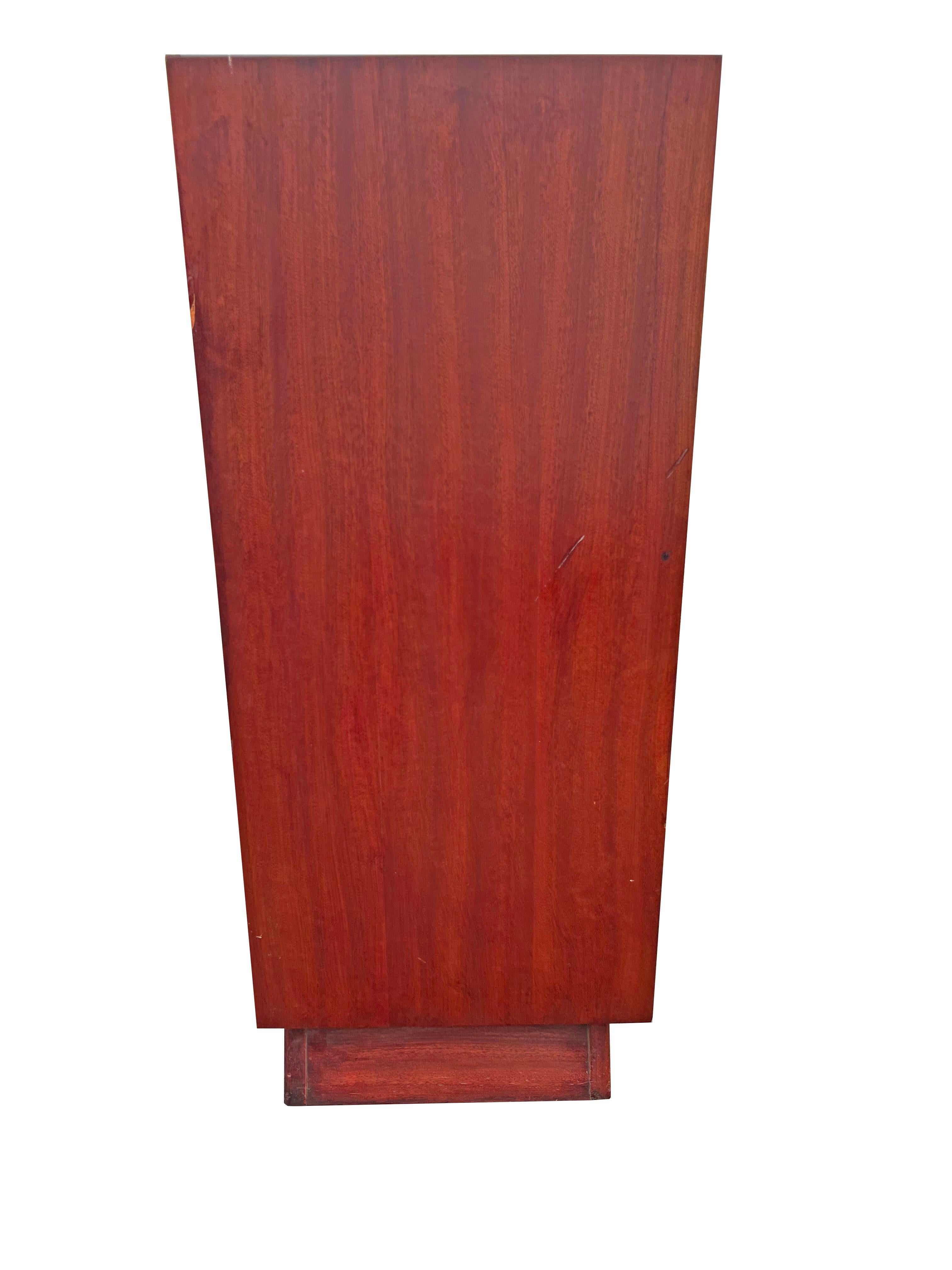 Mid-Century Modern 1950s Mid Century Modern Streamline Deco Tall Dresser Highboy