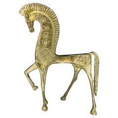 Schwedische Pferdfigur aus Messing, Mid-Century Modern, 1950er Jahre