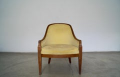 Fauteuil des années 1950 The Modernity avec garniture en noyer