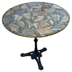 1950's Mid Century Modern Wrought Iron Base Table