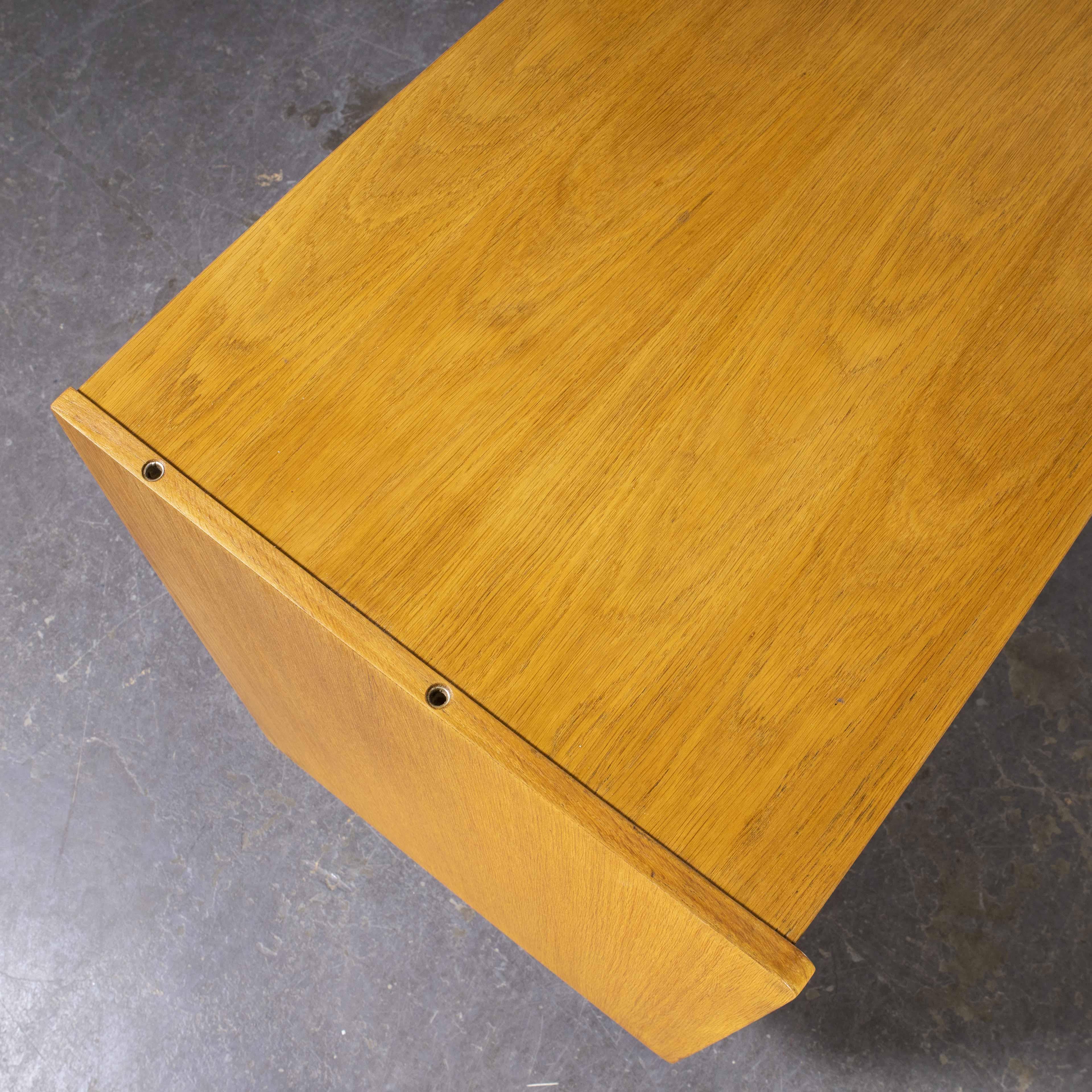 Oak 1950's Mid Century Open Small Cabinet by Interieur Praha