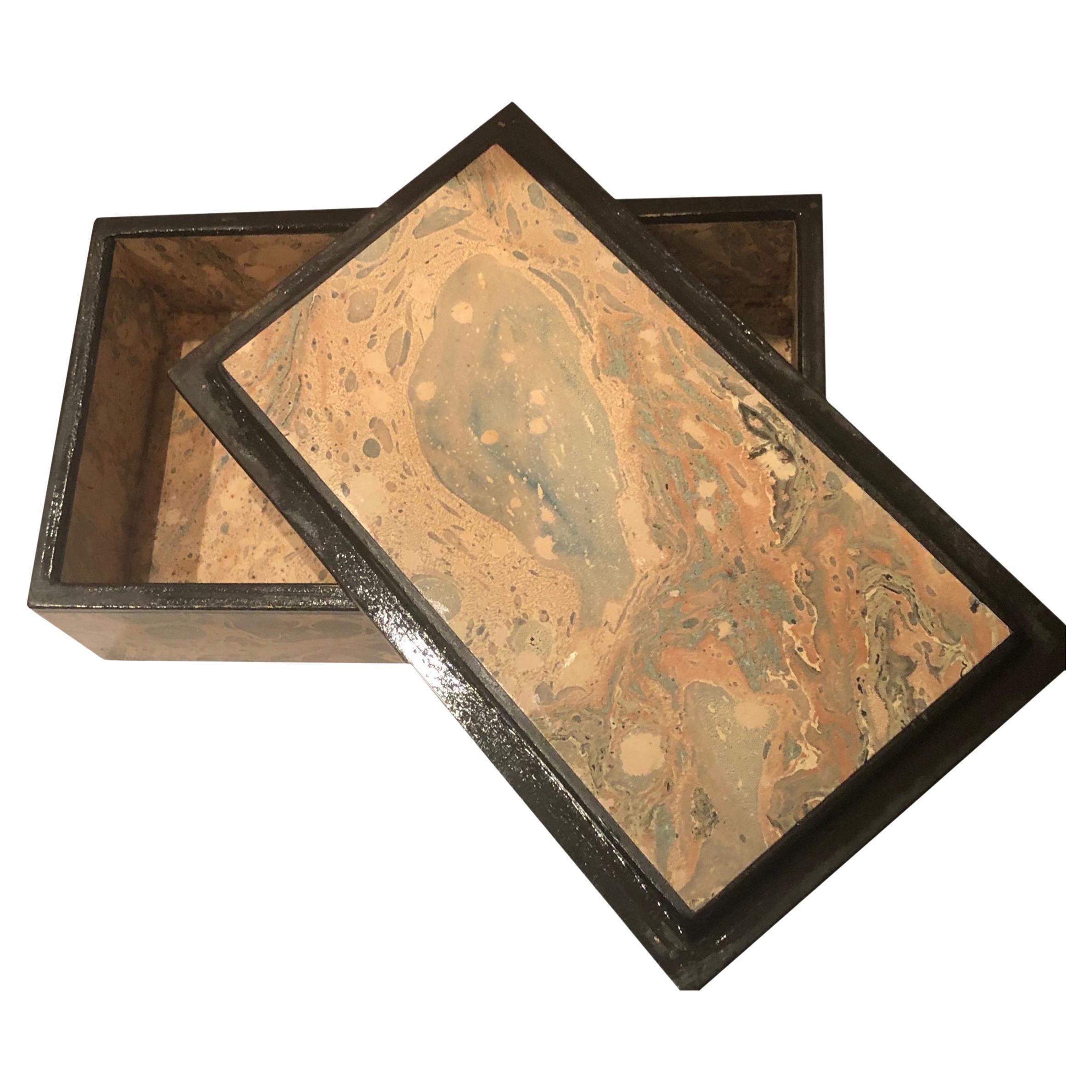 Boîte en bois et papier du milieu du siècle dernier d'Alessandro Albrizzi des années 1950 en vente