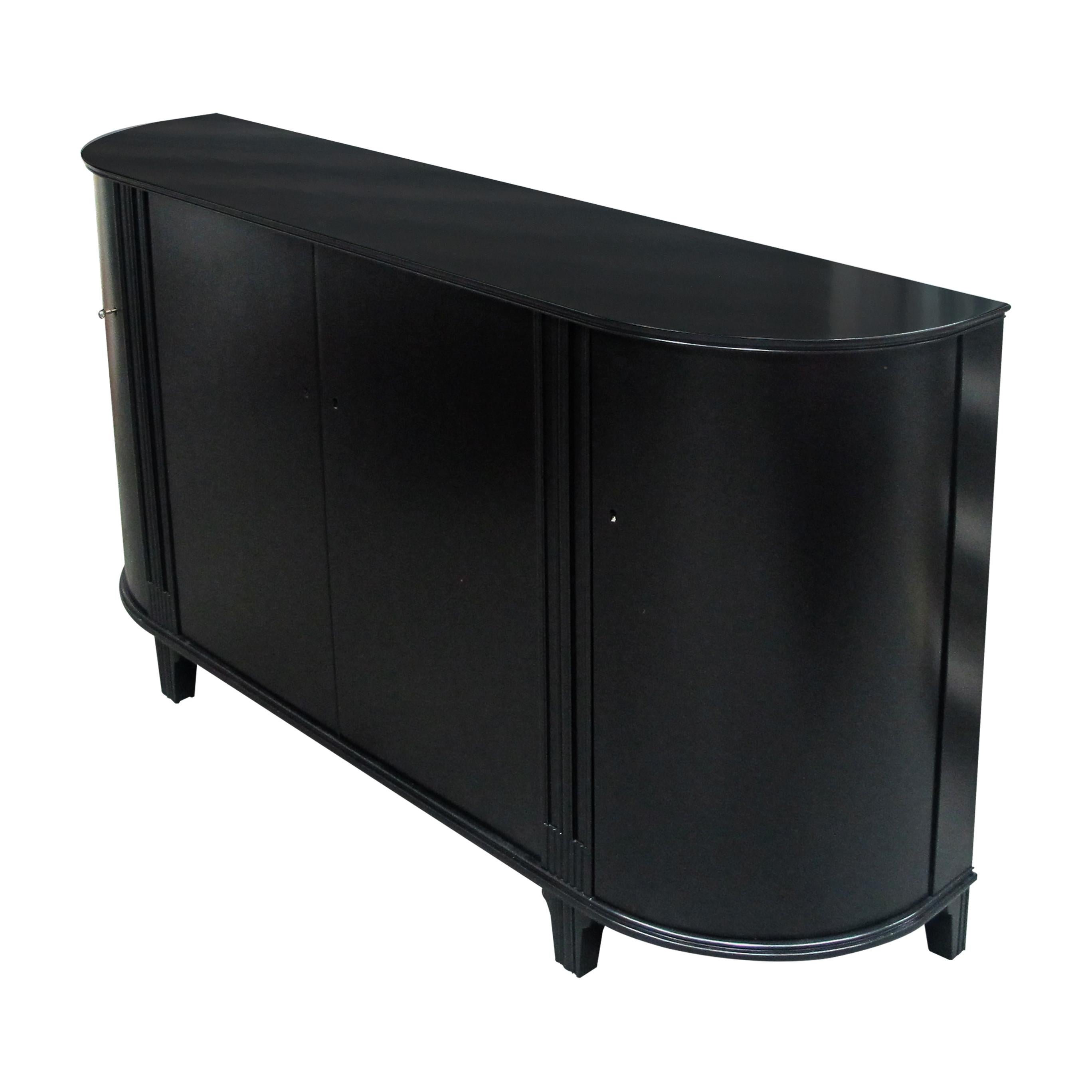 black tall sideboard