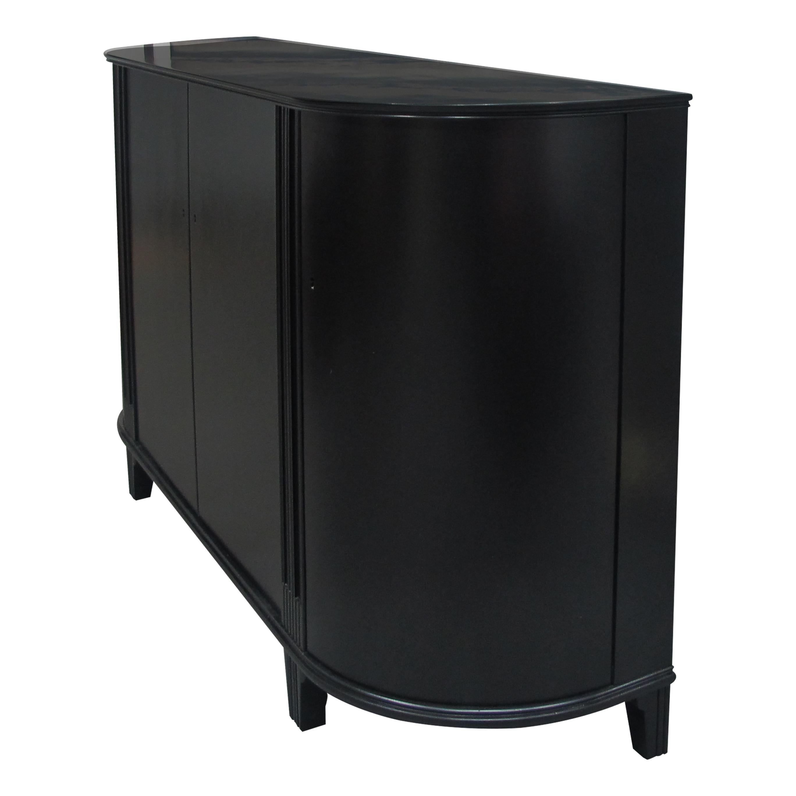 tall black sideboard