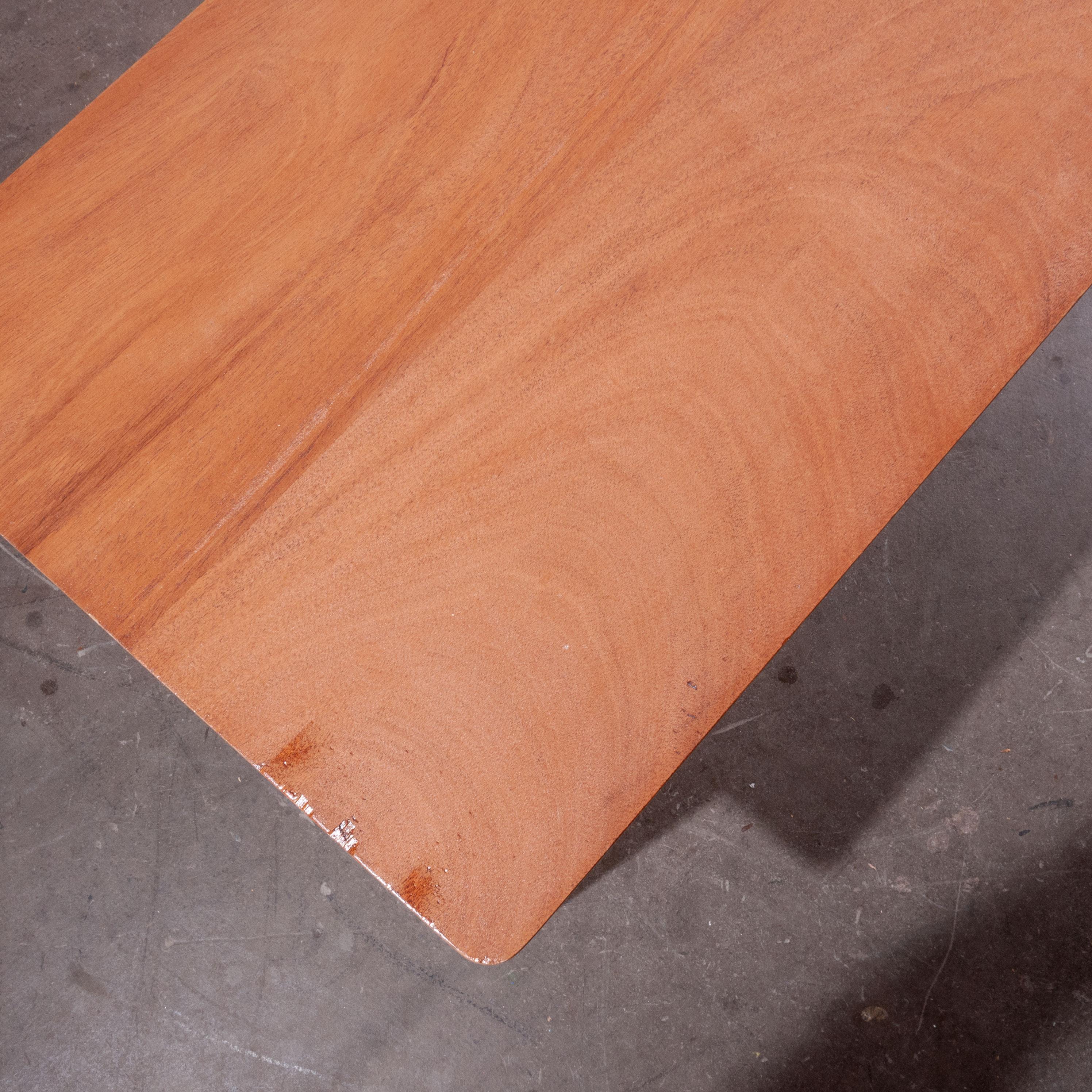 1950s Midcentury Slim Desk, Console Table by ESA James Leonard, Esavian In Good Condition In Hook, Hampshire