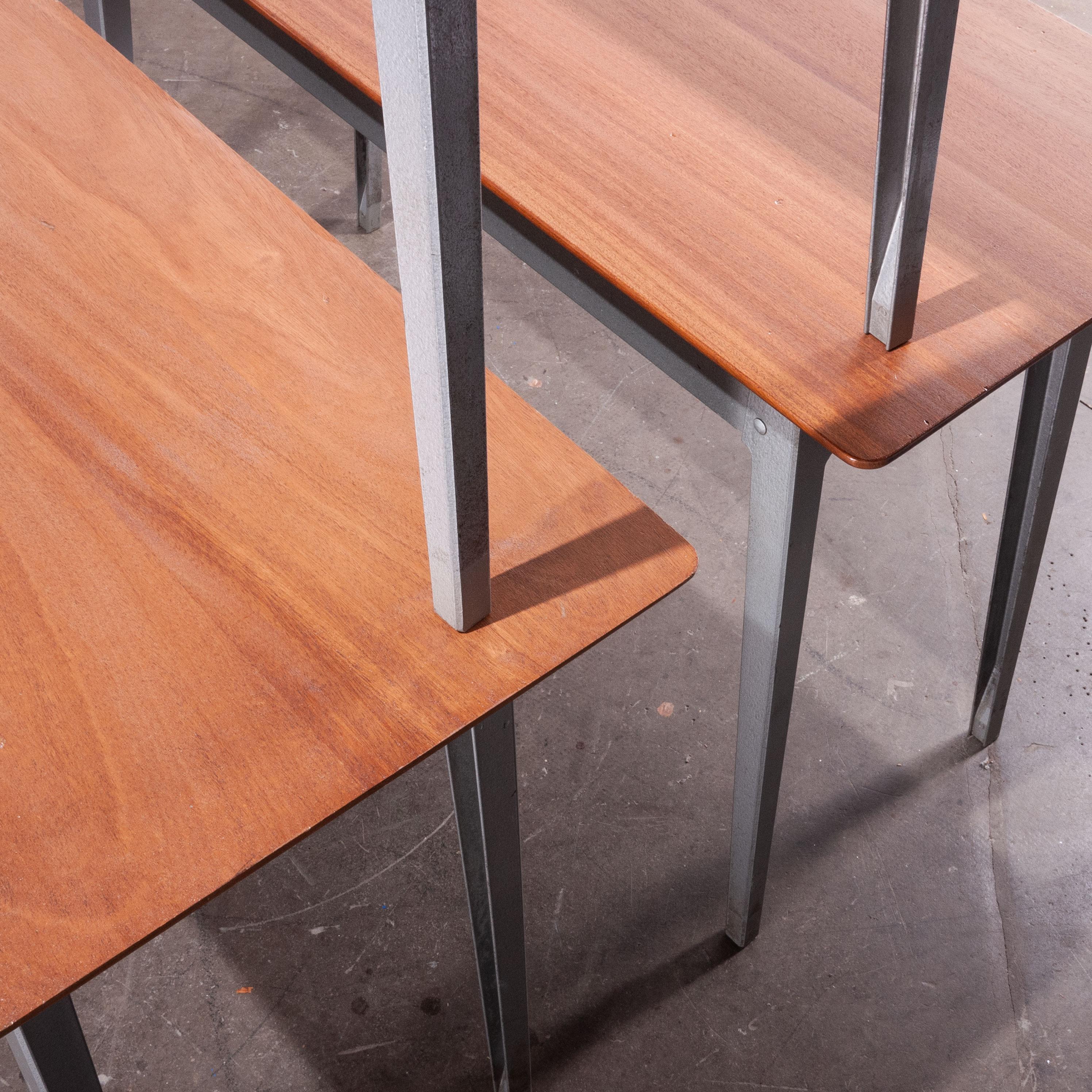 1950s Midcentury Slim Desk, Console Table by ESA James Leonard, Esavian 1