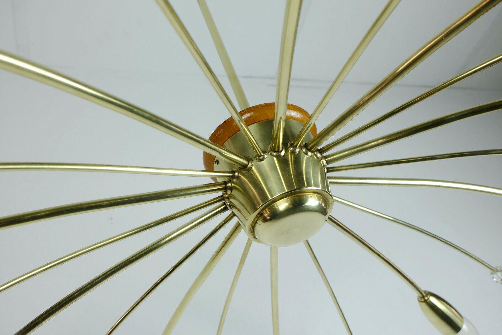 1950s Mid-Century Sputnik Spider Ceiling Lamp Chandelier Rupert Nikoll For Sale 6