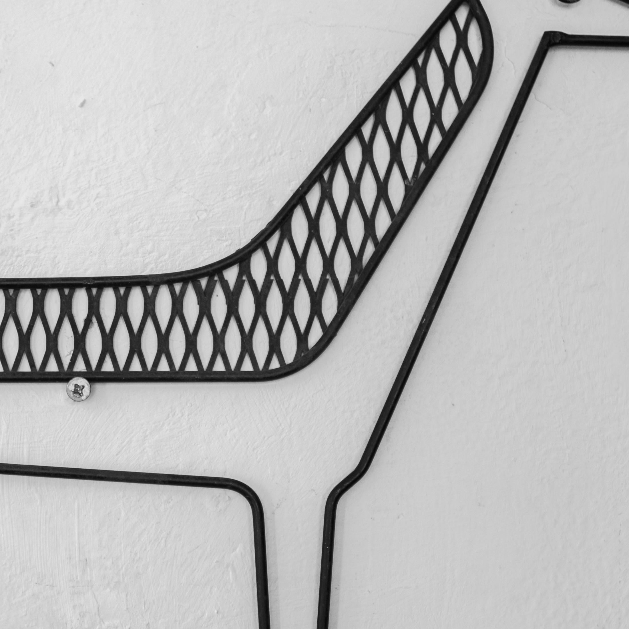 Américain 1950s Mid Century Stylized Horse Wall Sculpture en vente