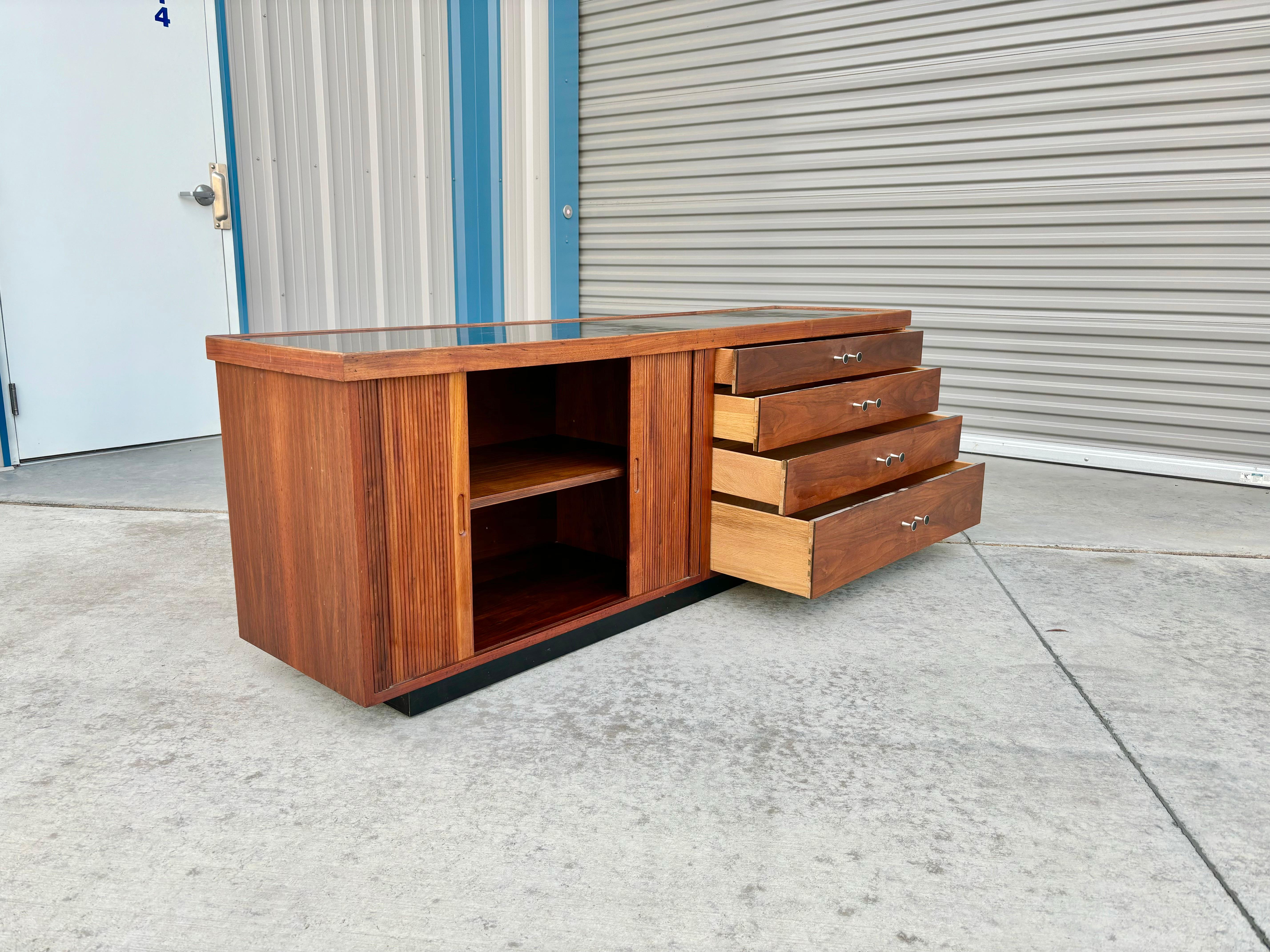 1950s Mid Century Tambour Door Credenza by Glenn of California For Sale 7