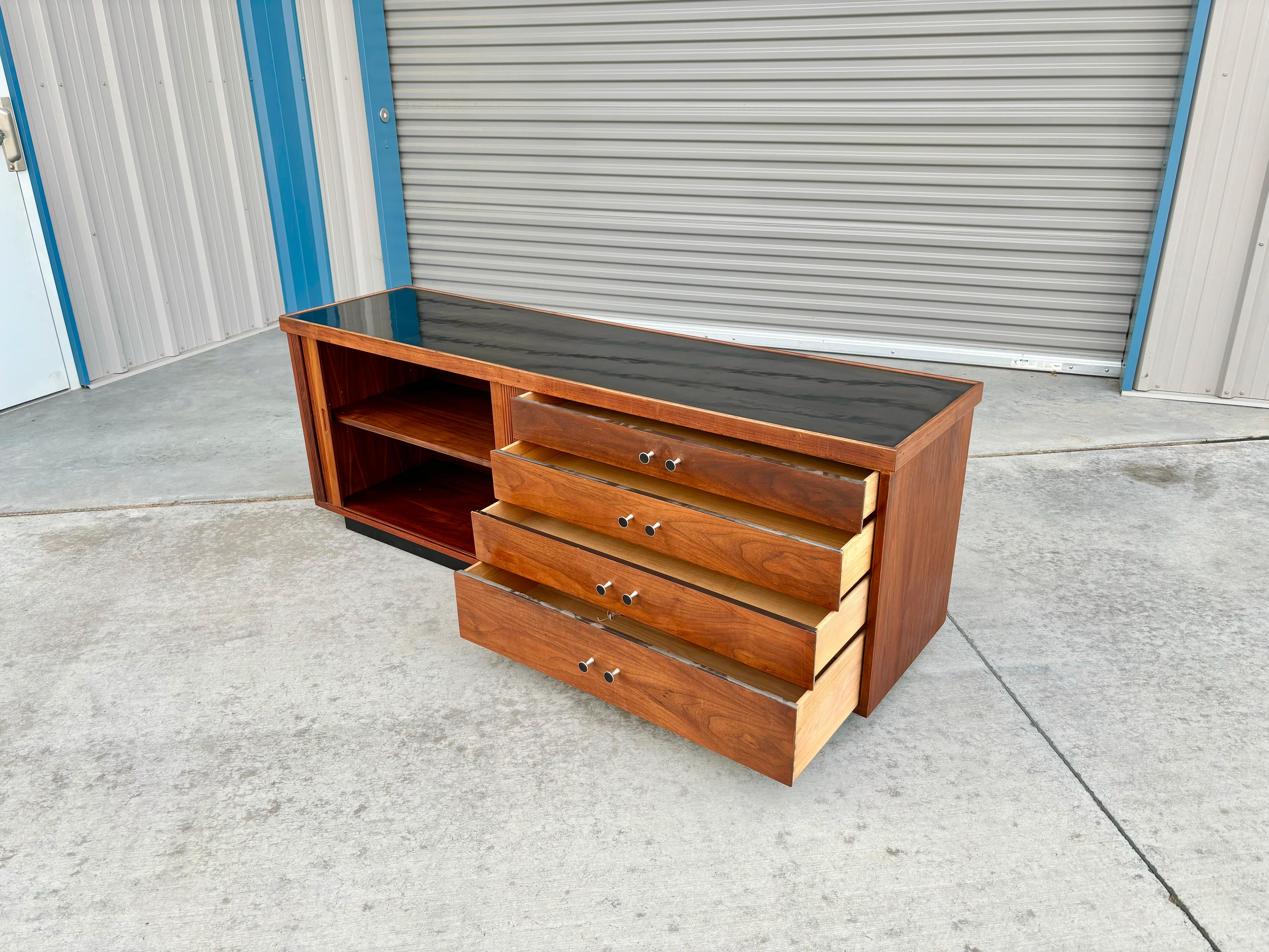 1950s Mid Century Tambour Door Credenza by Glenn of California 2