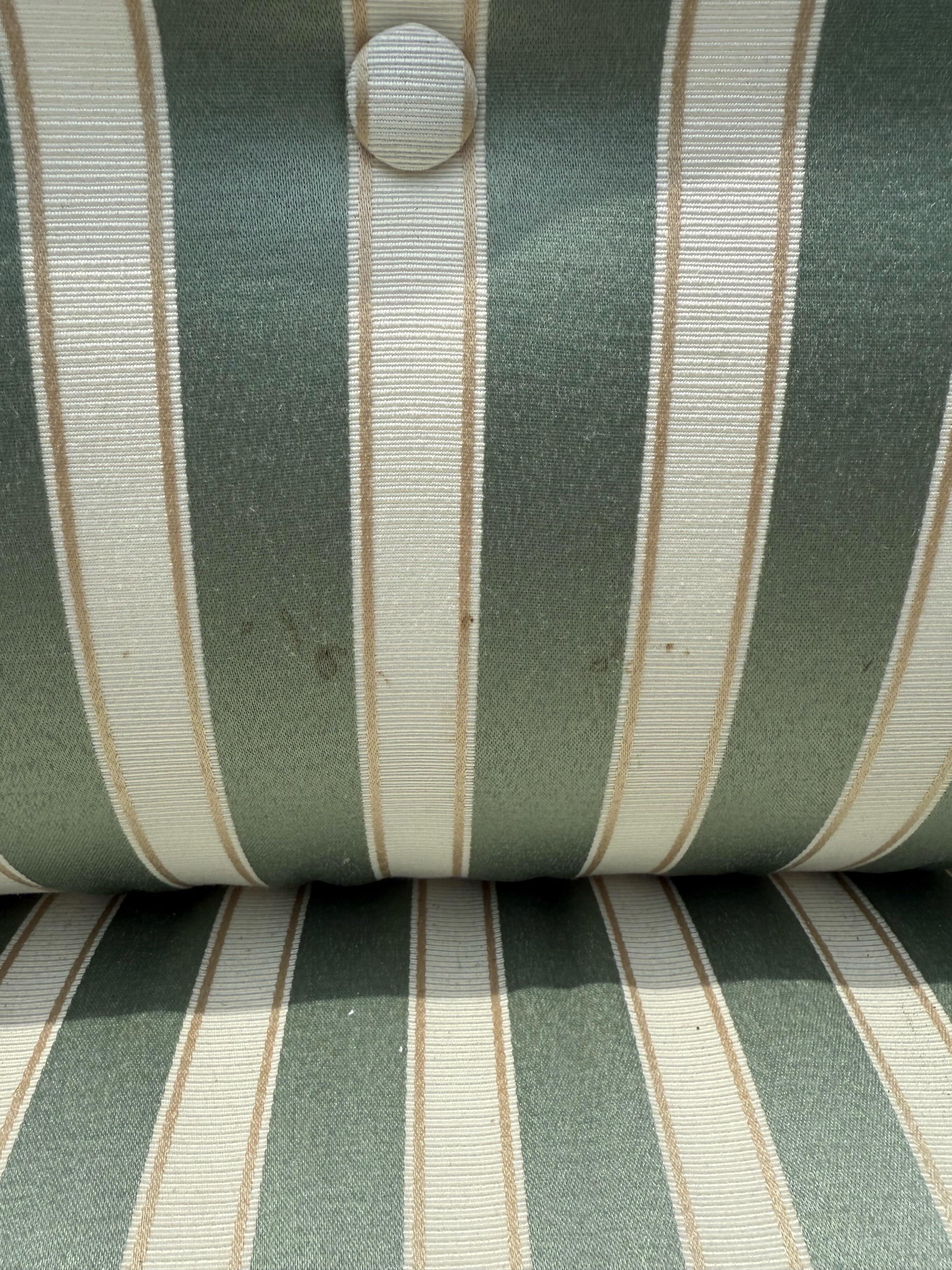 1950s Mid-Century Upholstered Chaise With Attached Table For Sale 3