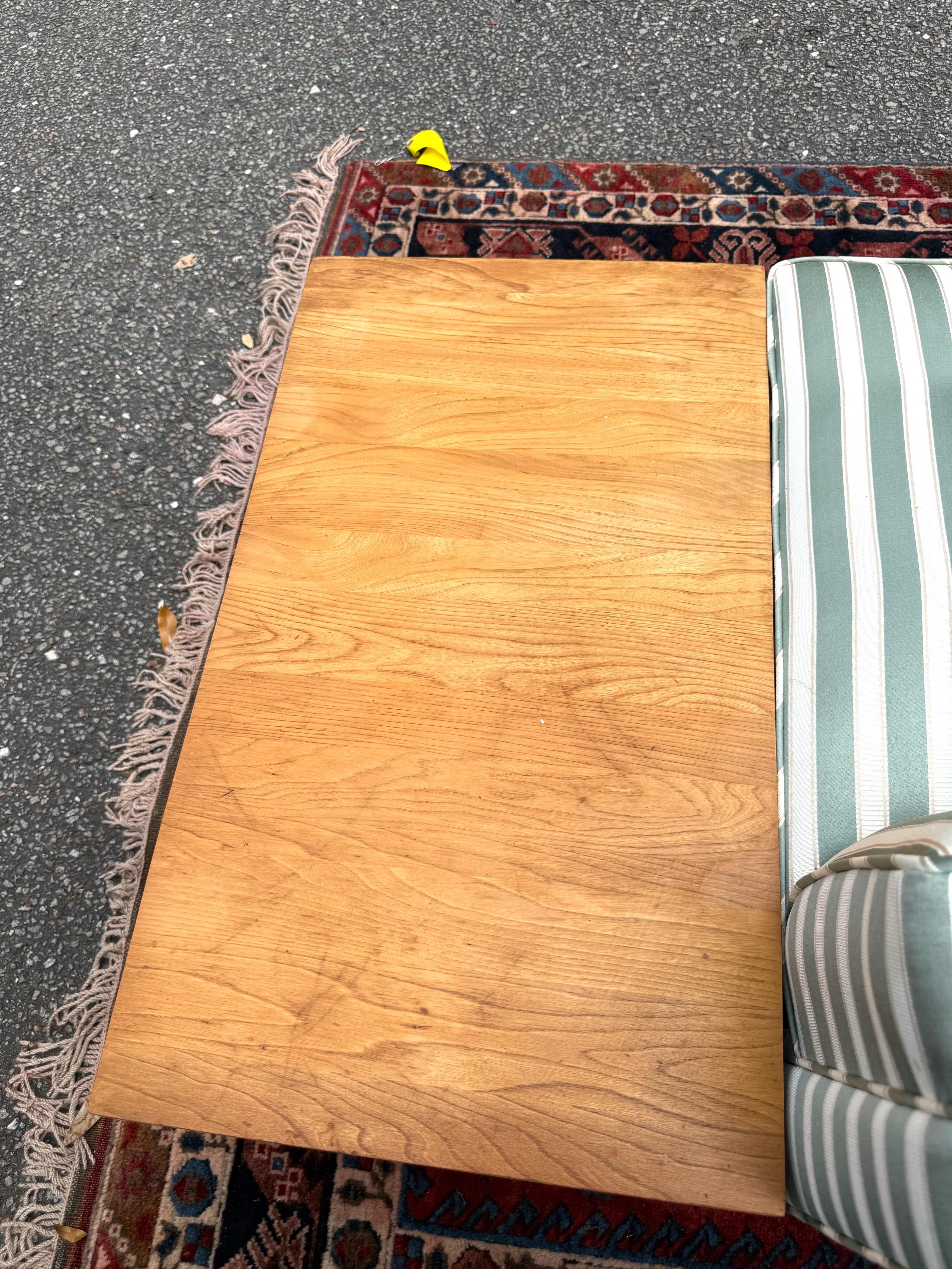 1950s Mid-Century Upholstered Chaise With Attached Table For Sale 4