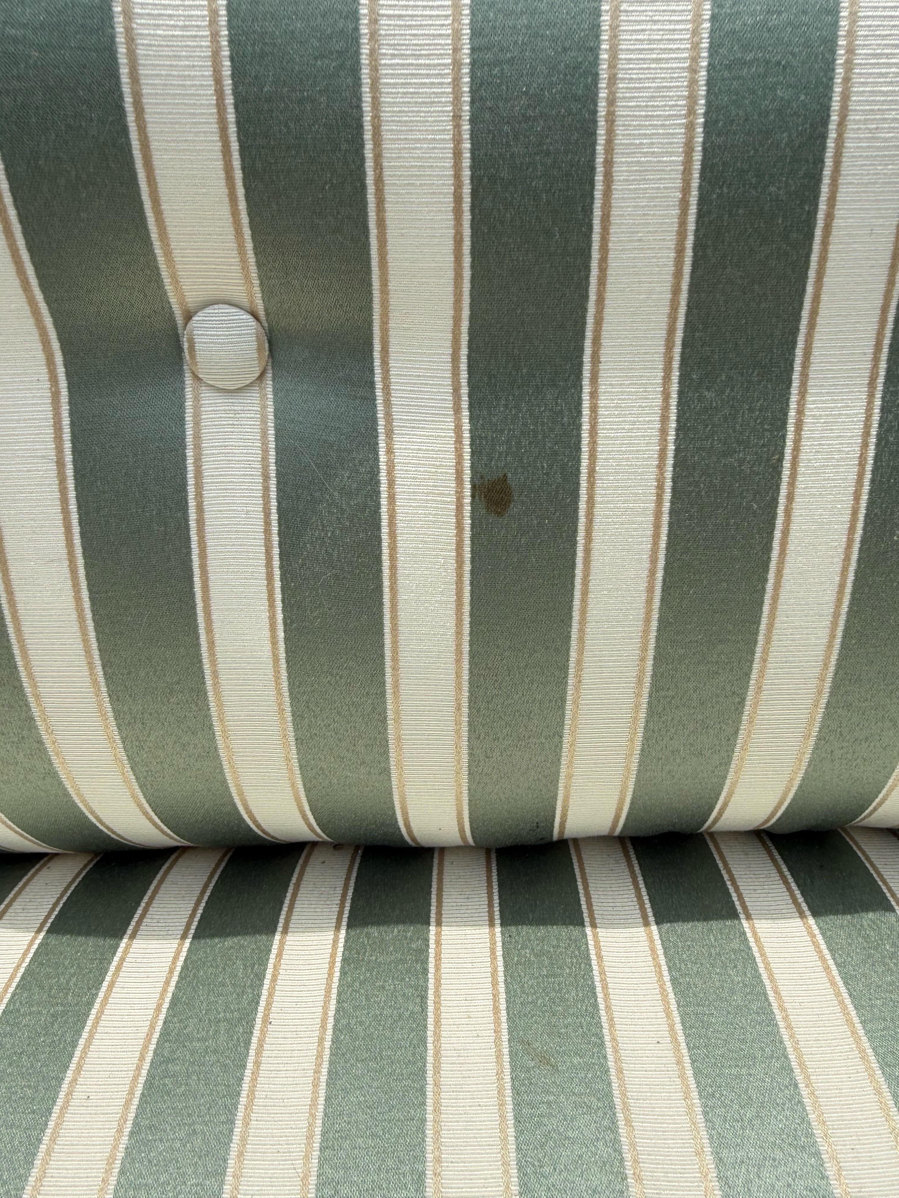 1950s Mid-Century Upholstered Chaise With Attached Table For Sale 2