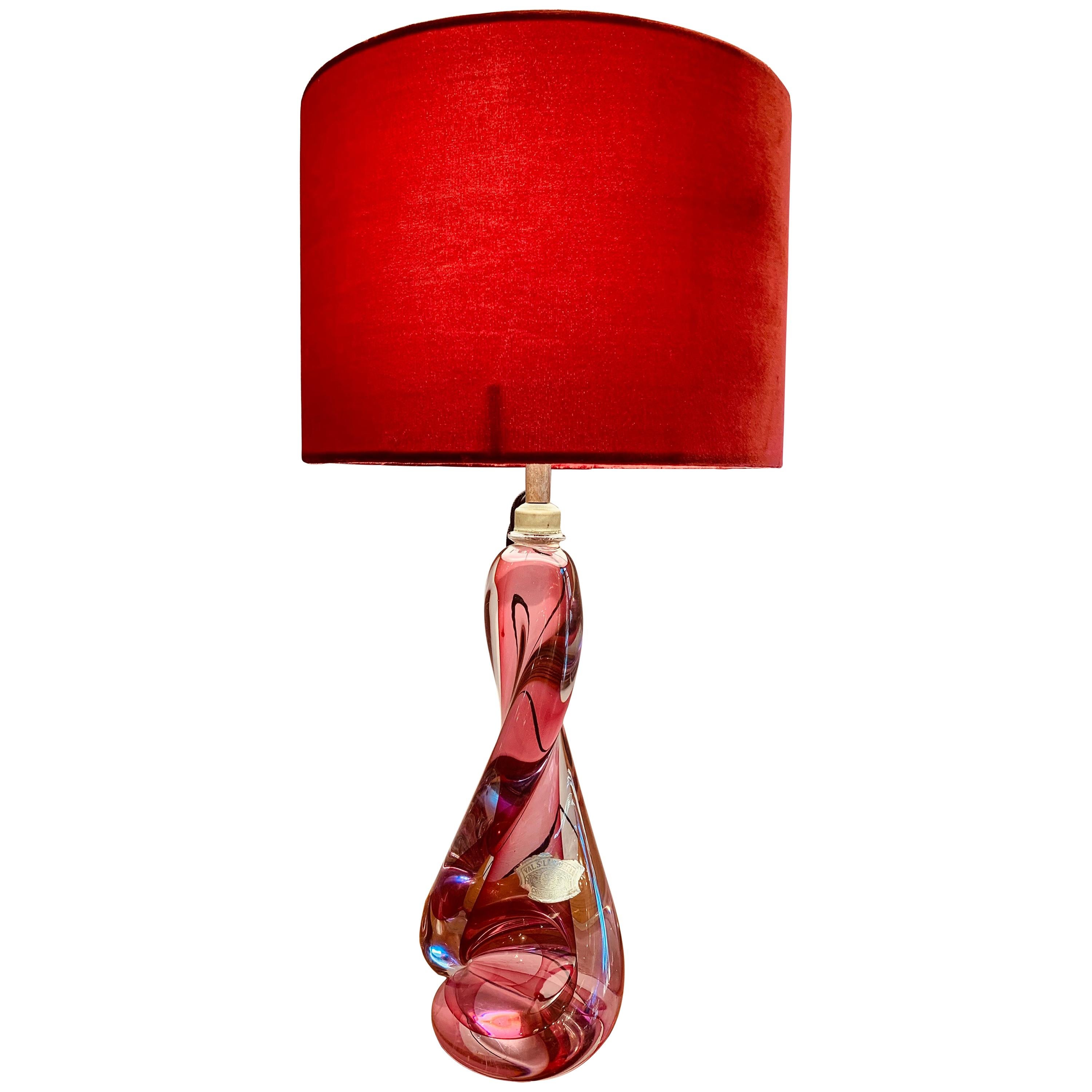 Red Glass Base Table Lamp 9 For, Red Glass Base Table Lamp