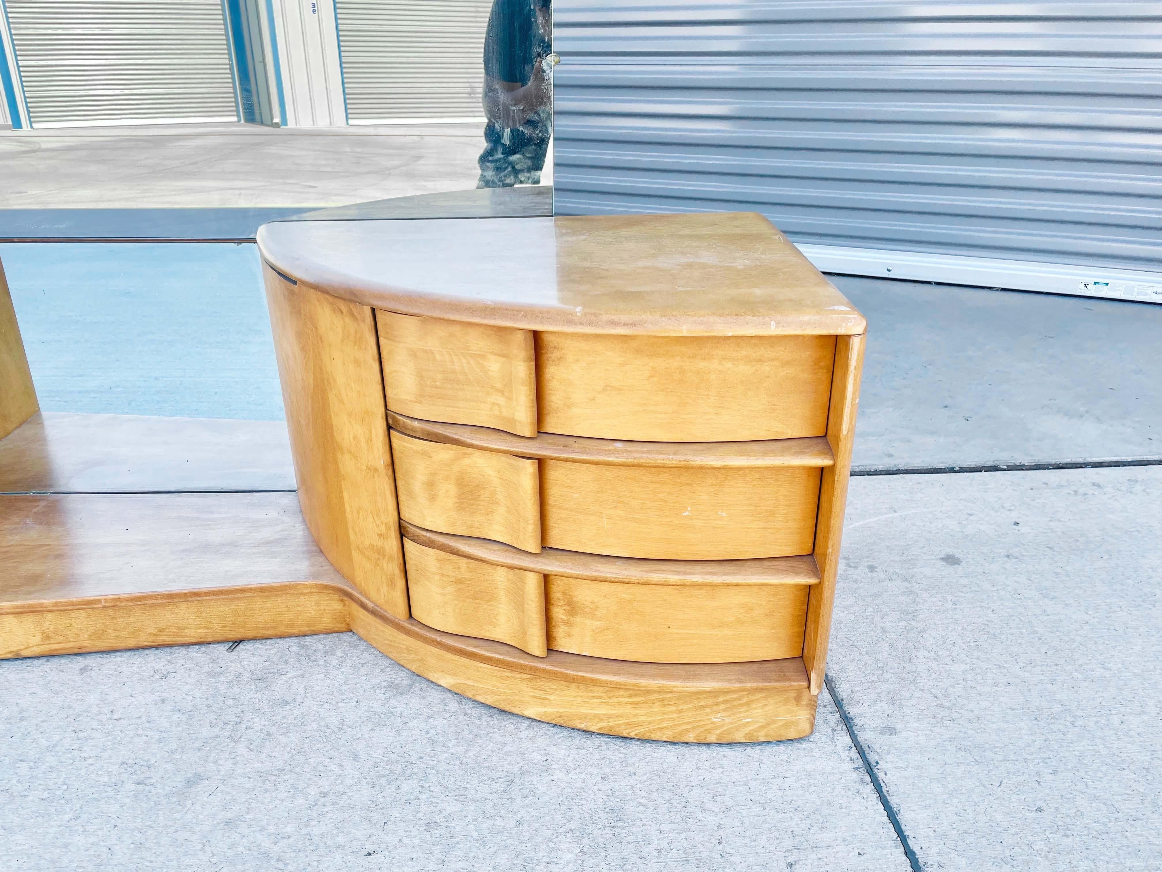 Americano Vanity del Mid Century del 1950 di Heywood Wakefield in vendita