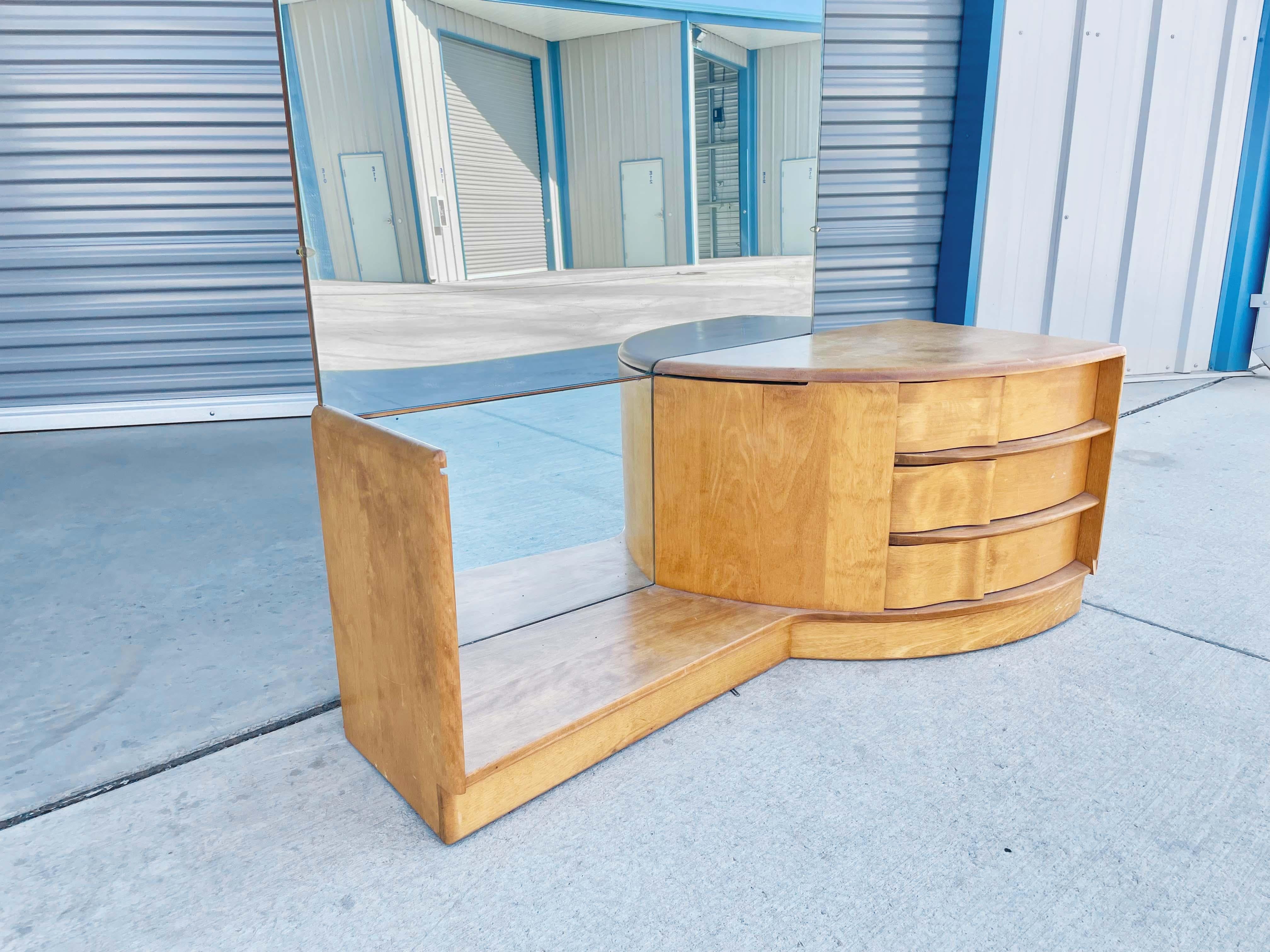 Metà XX secolo Vanity del Mid Century del 1950 di Heywood Wakefield in vendita