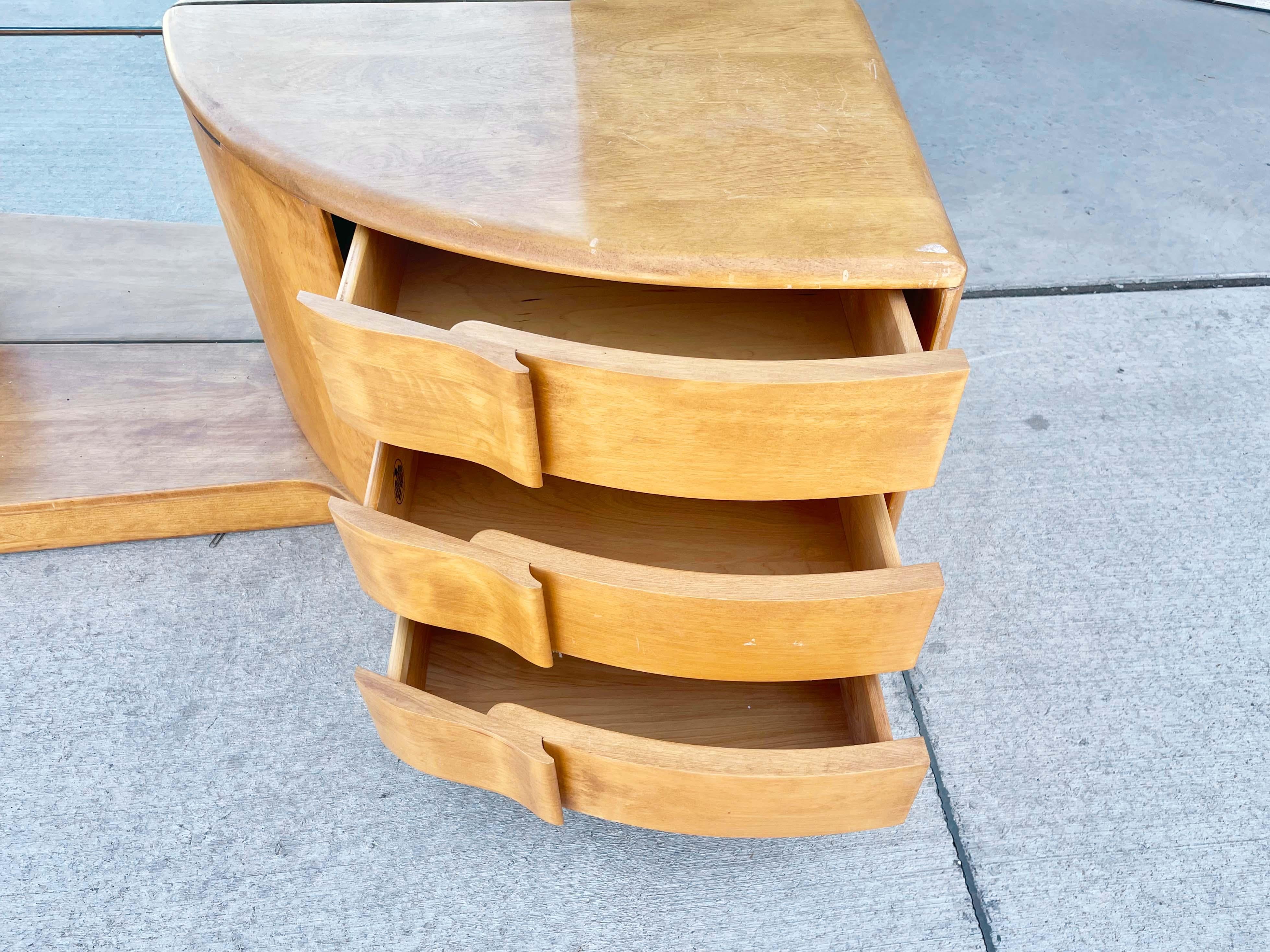 Vanity del Mid Century del 1950 di Heywood Wakefield in vendita 2