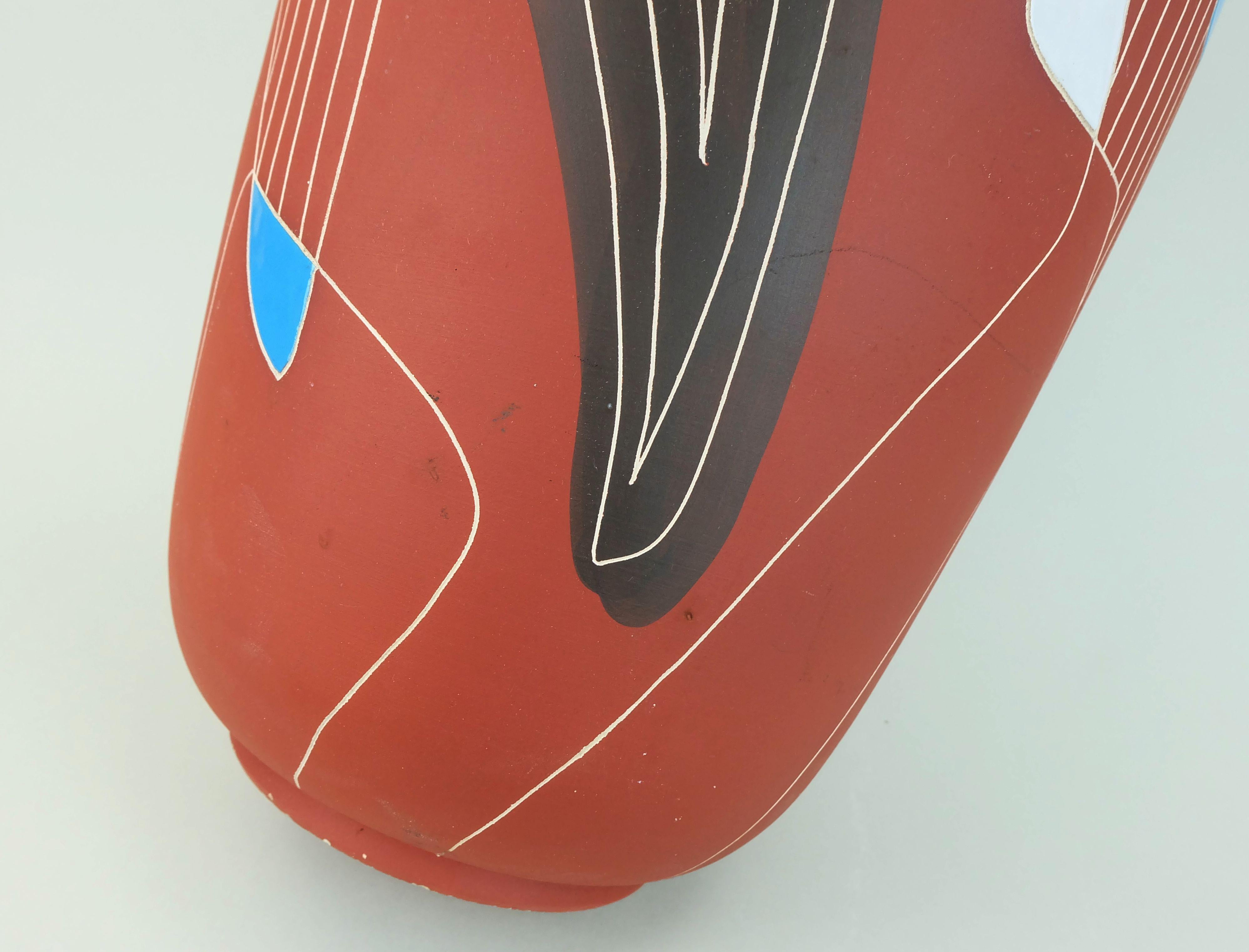1950s mid century VASE floorvase bay-keramik decor 'brasil' model 543-40 WGP For Sale 1