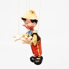 1950s MidCentury Vintage Pinocchio Marionette Puppet, Pelham Puppets