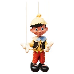 1950s MidCentury Retro Pinocchio Marionette Puppet, Pelham Puppets