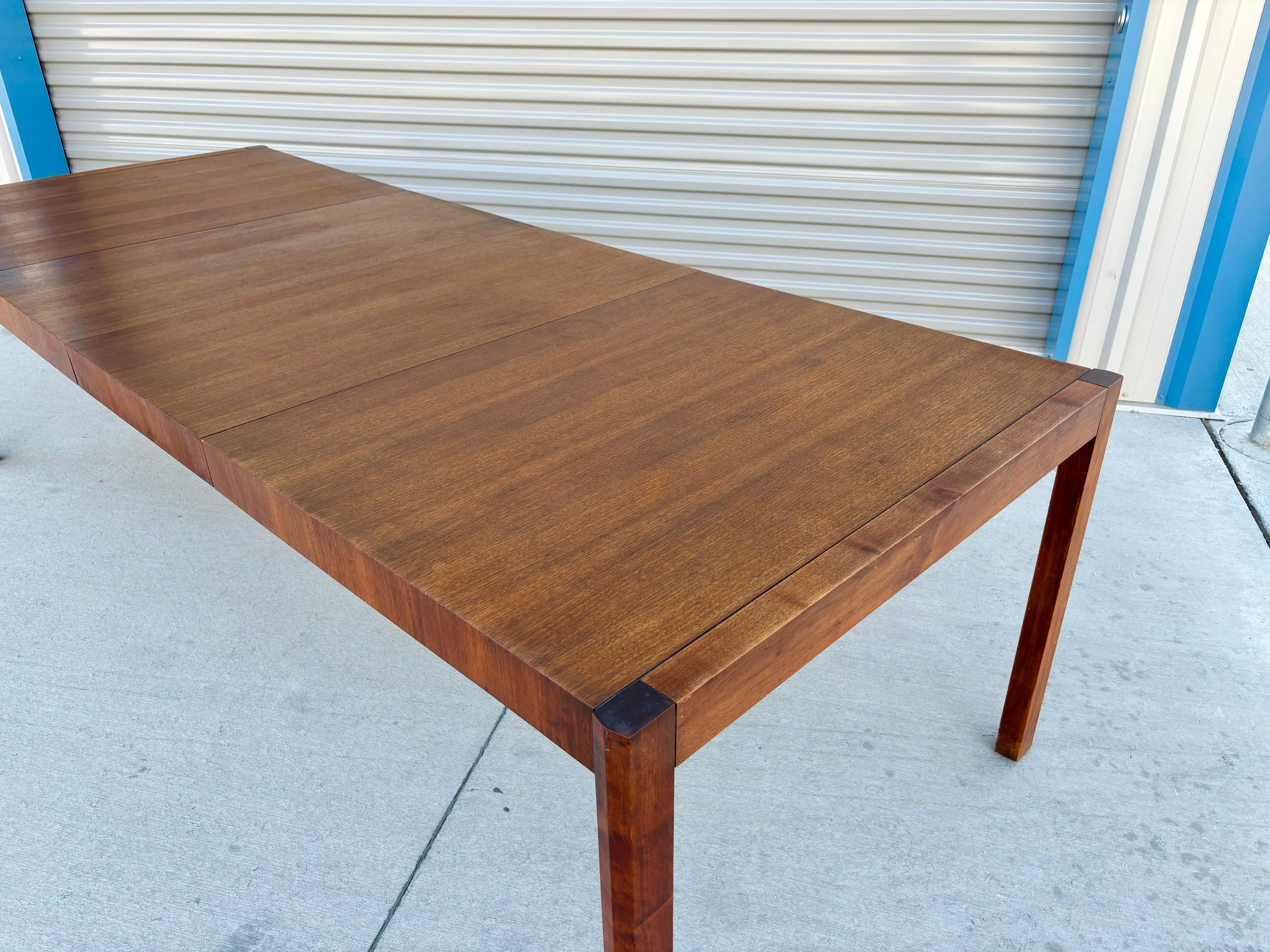 1950s Mid Century Walnut Dining Table For Sale 5