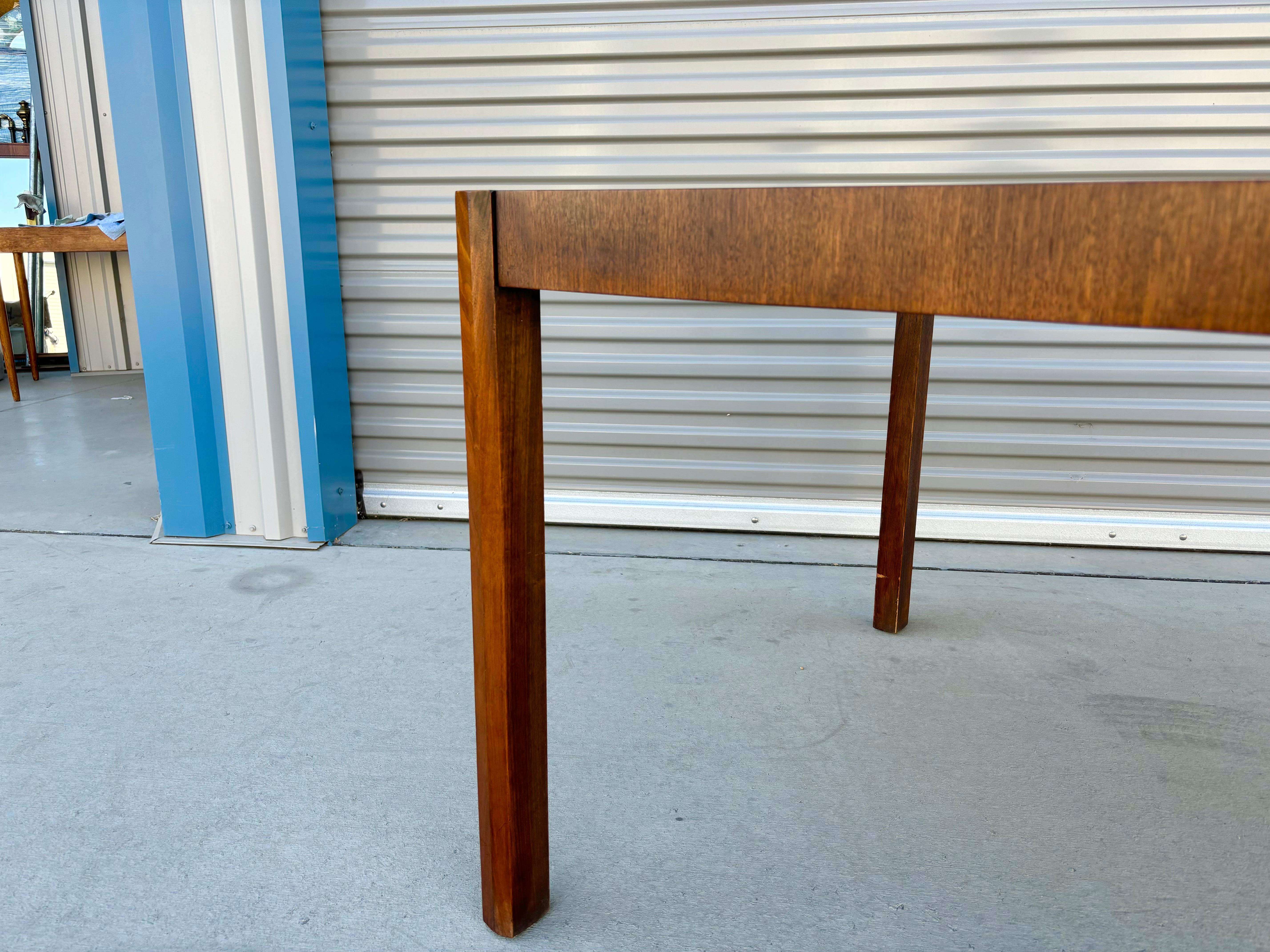 1950s Mid Century Walnut Dining Table For Sale 7