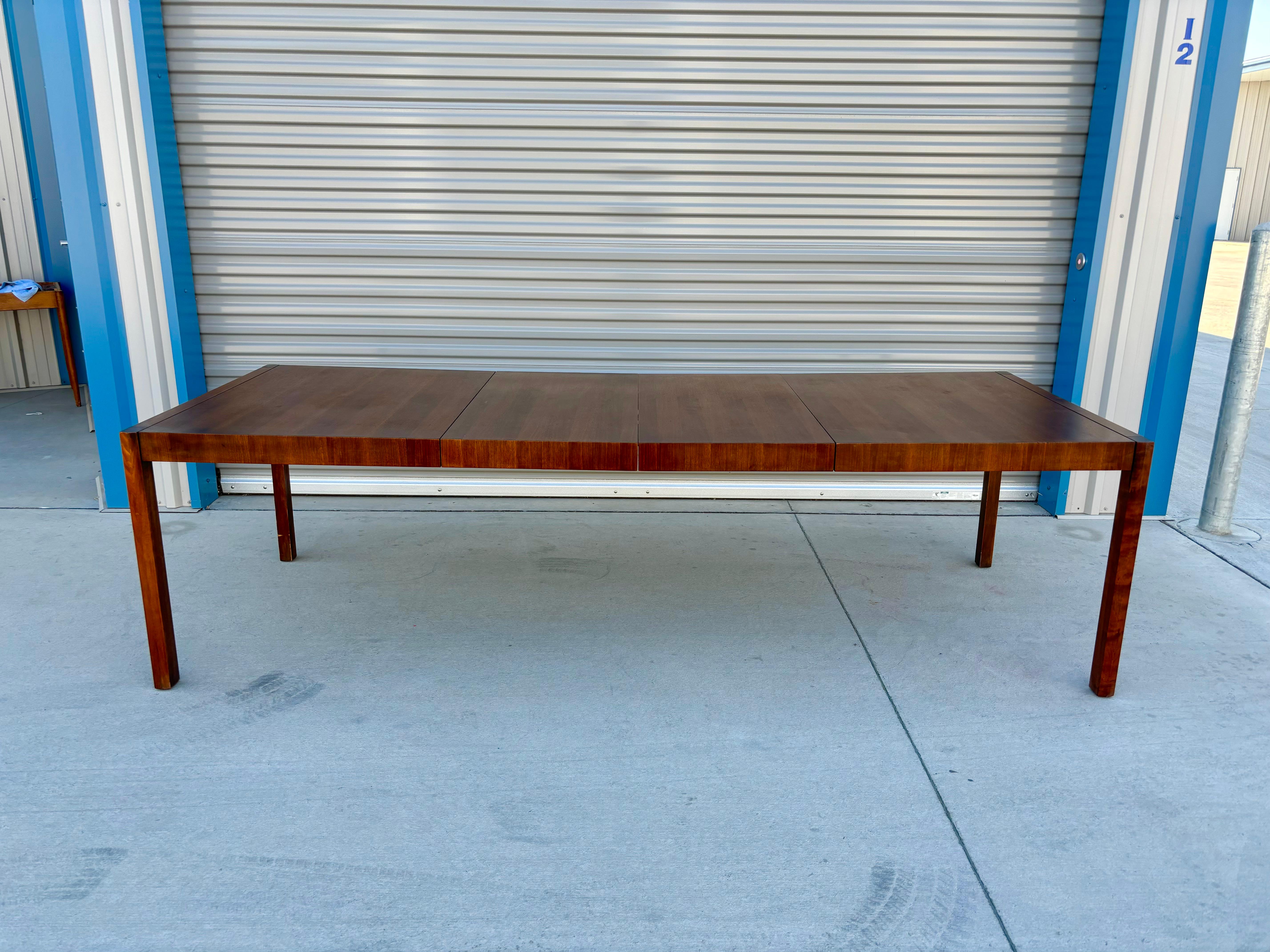 Mid-20th Century 1950s Mid Century Walnut Dining Table For Sale