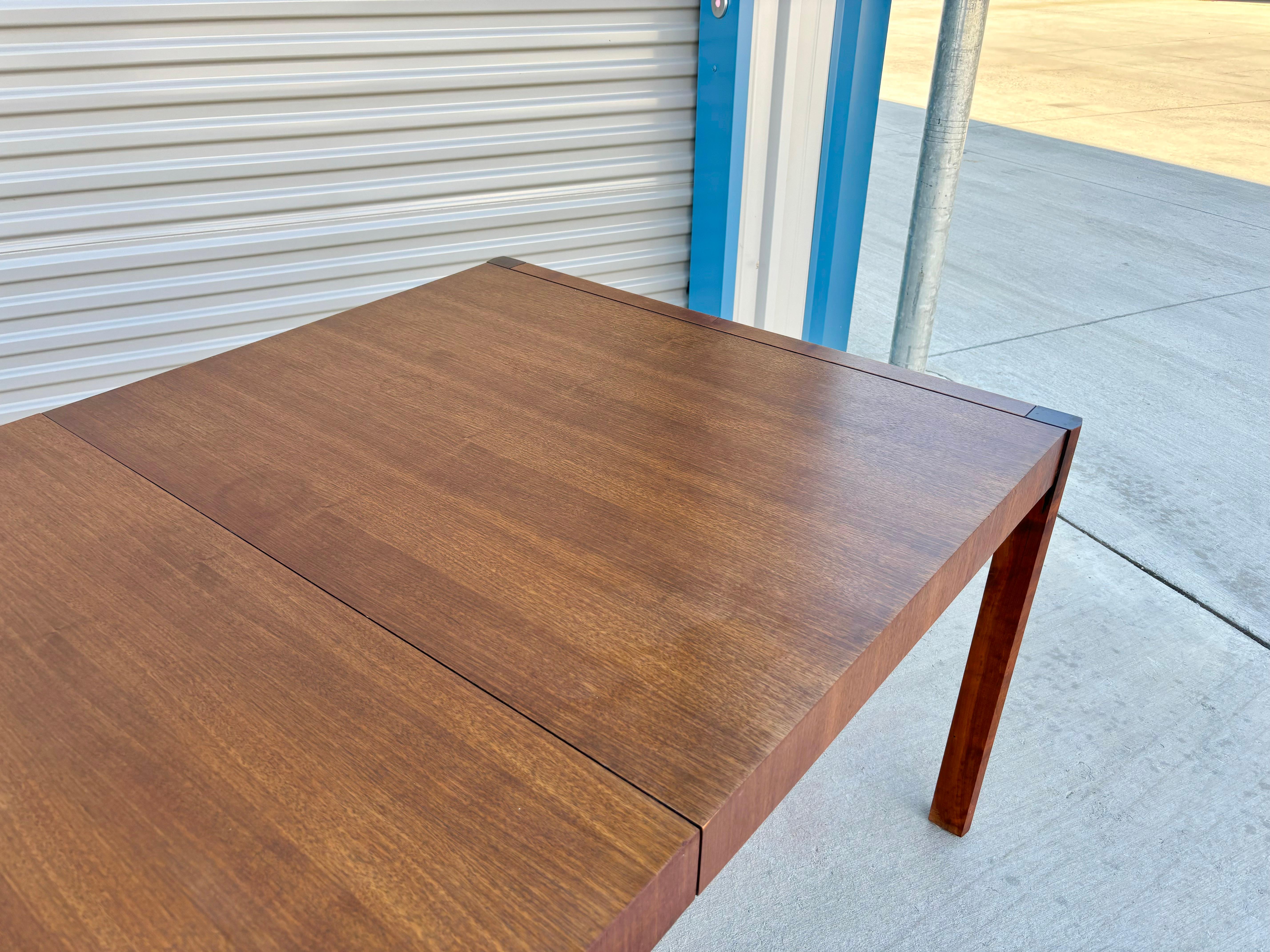 1950s Mid Century Walnut Dining Table For Sale 1