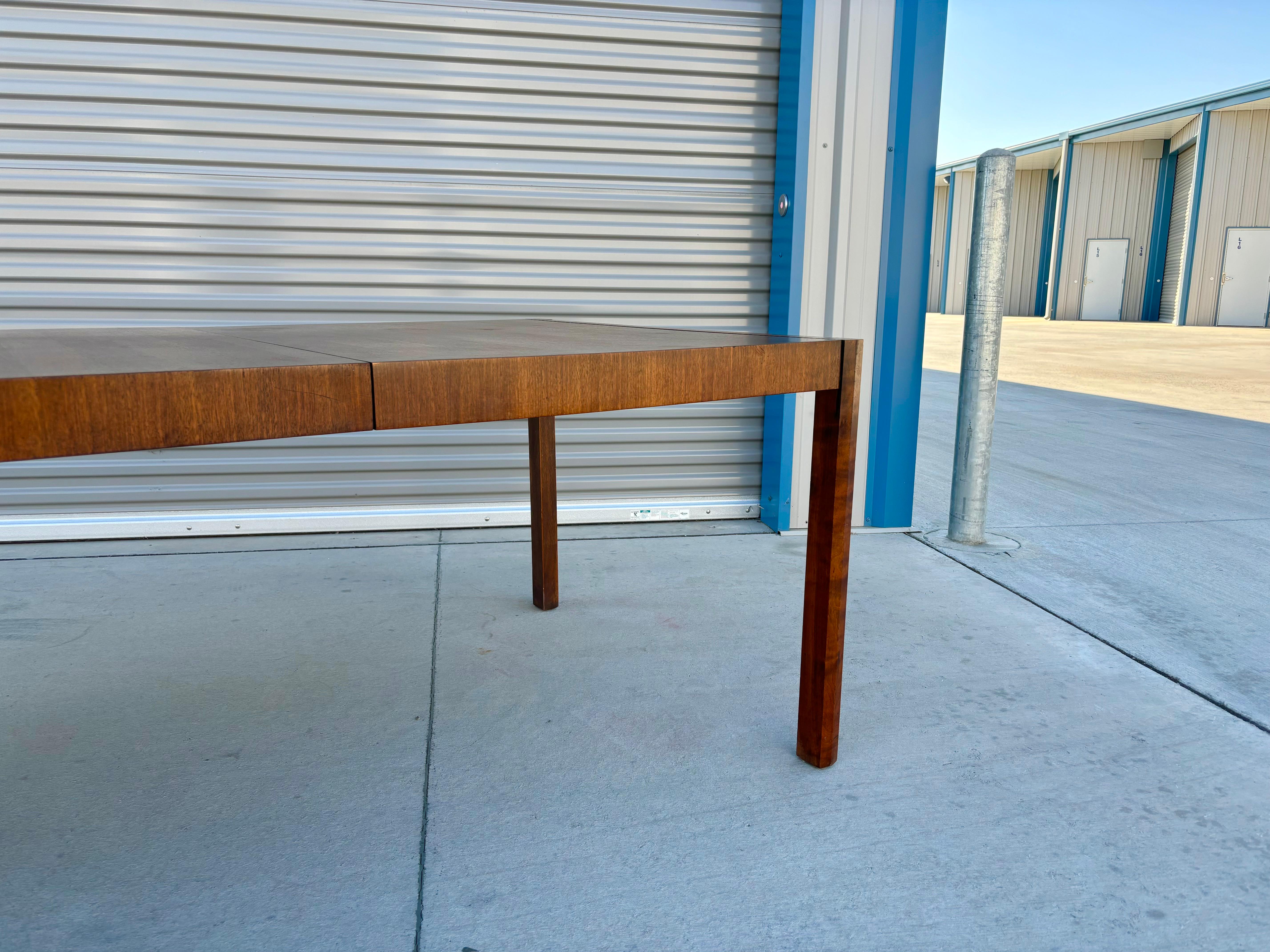 1950s Mid Century Walnut Dining Table For Sale 3