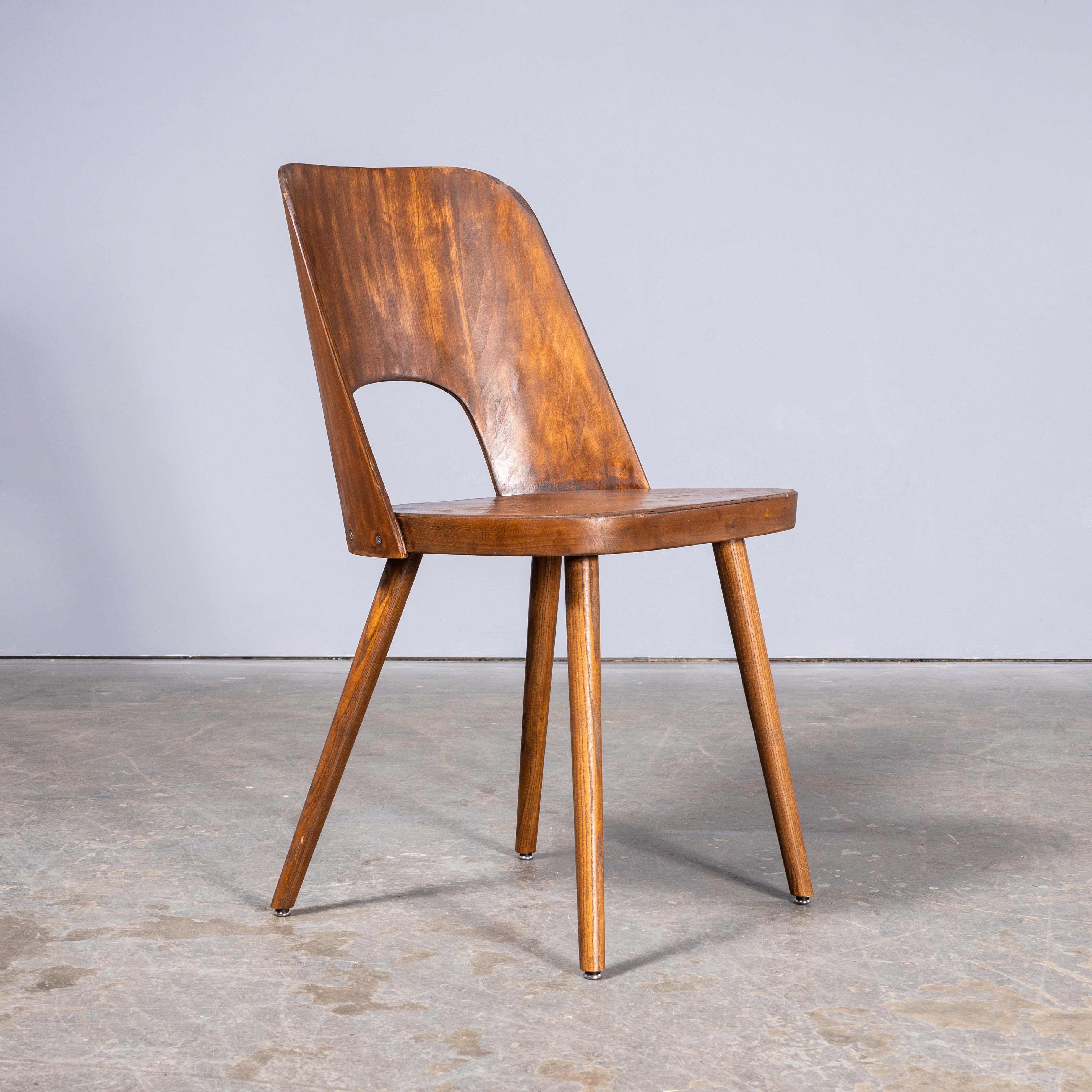 1950’s Mid Oak Beech Dining - Side Chair – Oswald Haerdtl Model 515 – Pair For Sale 2