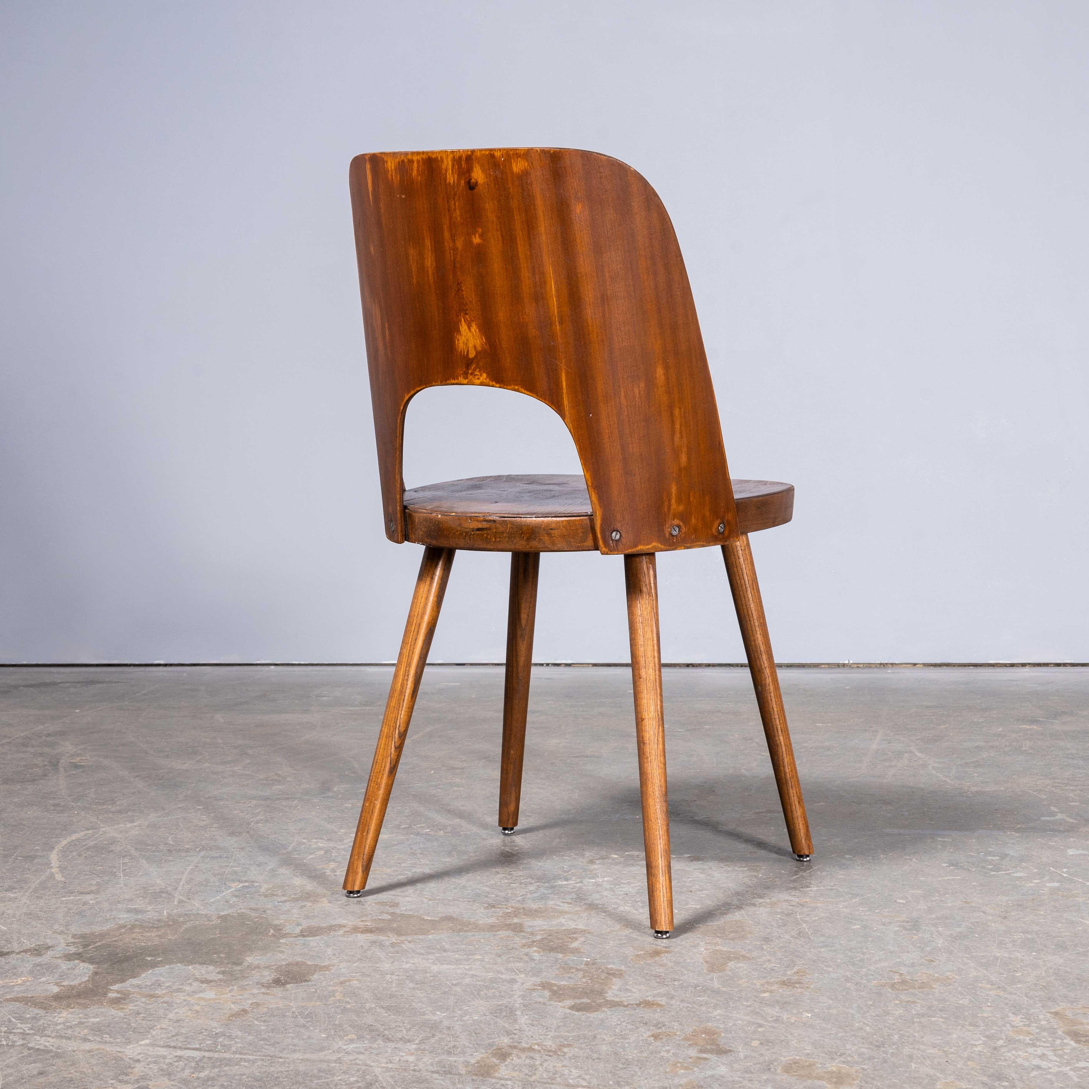 1950’s Mid Oak Beech Dining - Side Chair – Oswald Haerdtl Model 515 – Pair For Sale 3