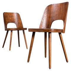 1950’s Mid Oak Beech Dining - Side Chair – Oswald Haerdtl Model 515 – Pair