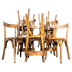 Silla de comedor de barra simple francesa de roble de mediados de los años 50