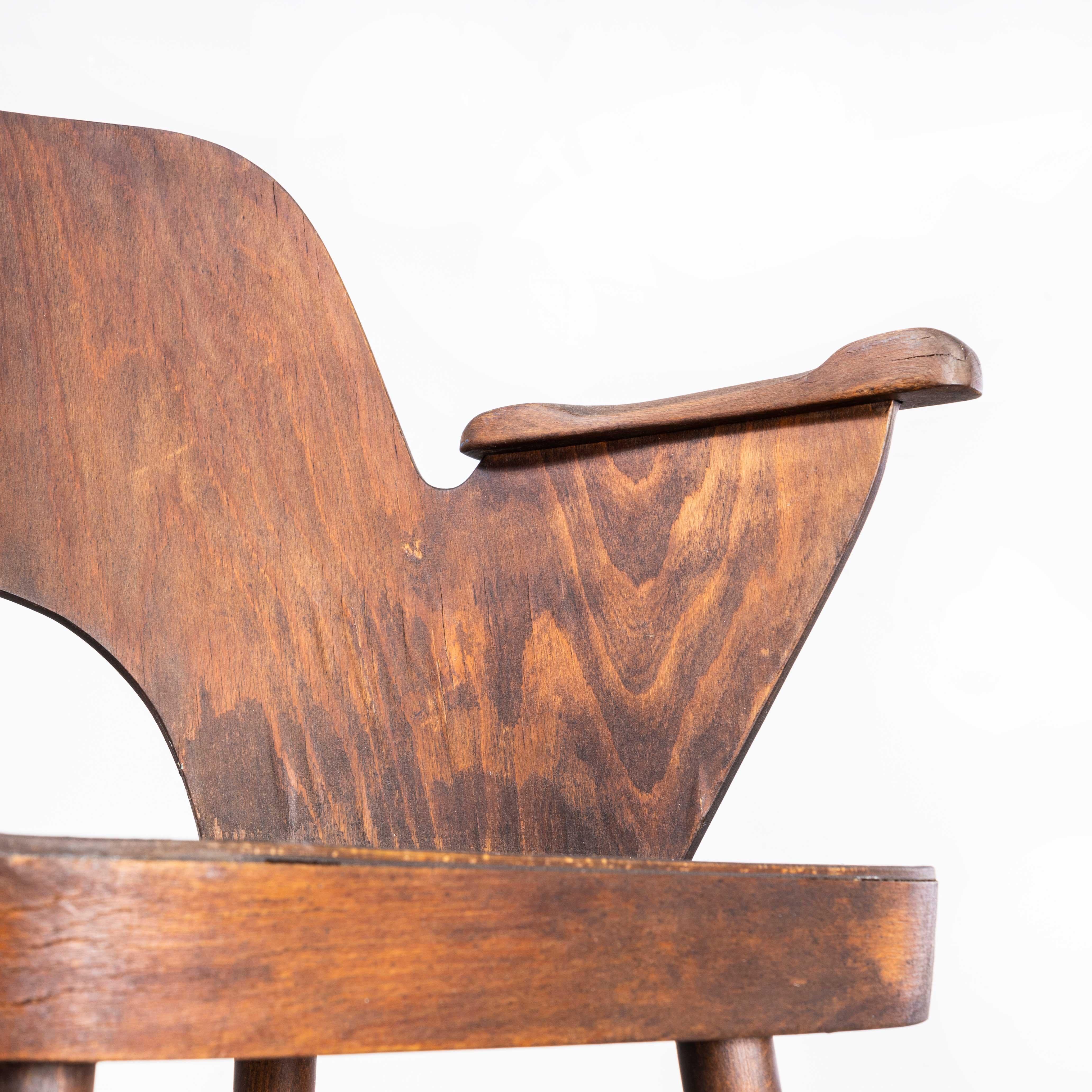 1950's Mid Oak Original Arm Chair - Oswald Haerdtl Model 515 For Sale 1