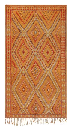 Marokkanischer Teppich aus Berber mit Gold-Diamant-Muster von Teppich & Kelim, 1950er Jahre