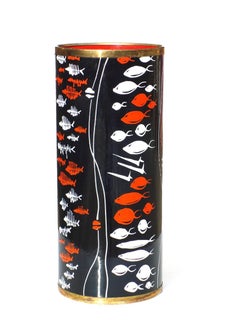 1950s Midcentury Italian Design Fishes Decor Umbrella Stand