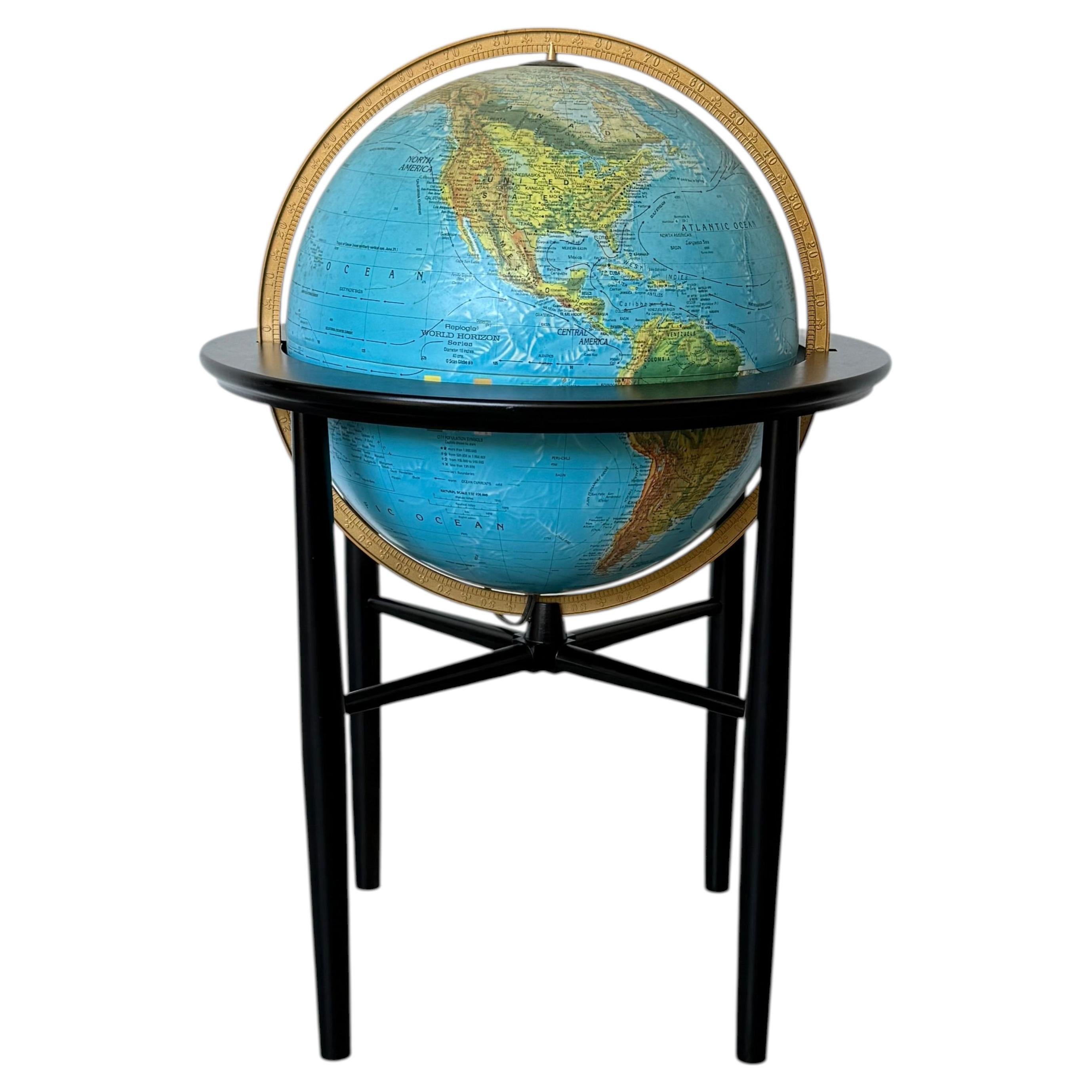 1950s Midcentury Modern Globe Lamp / Light