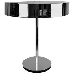 1950s Midcentury Streamline Chrome Table Lamp by Hansen