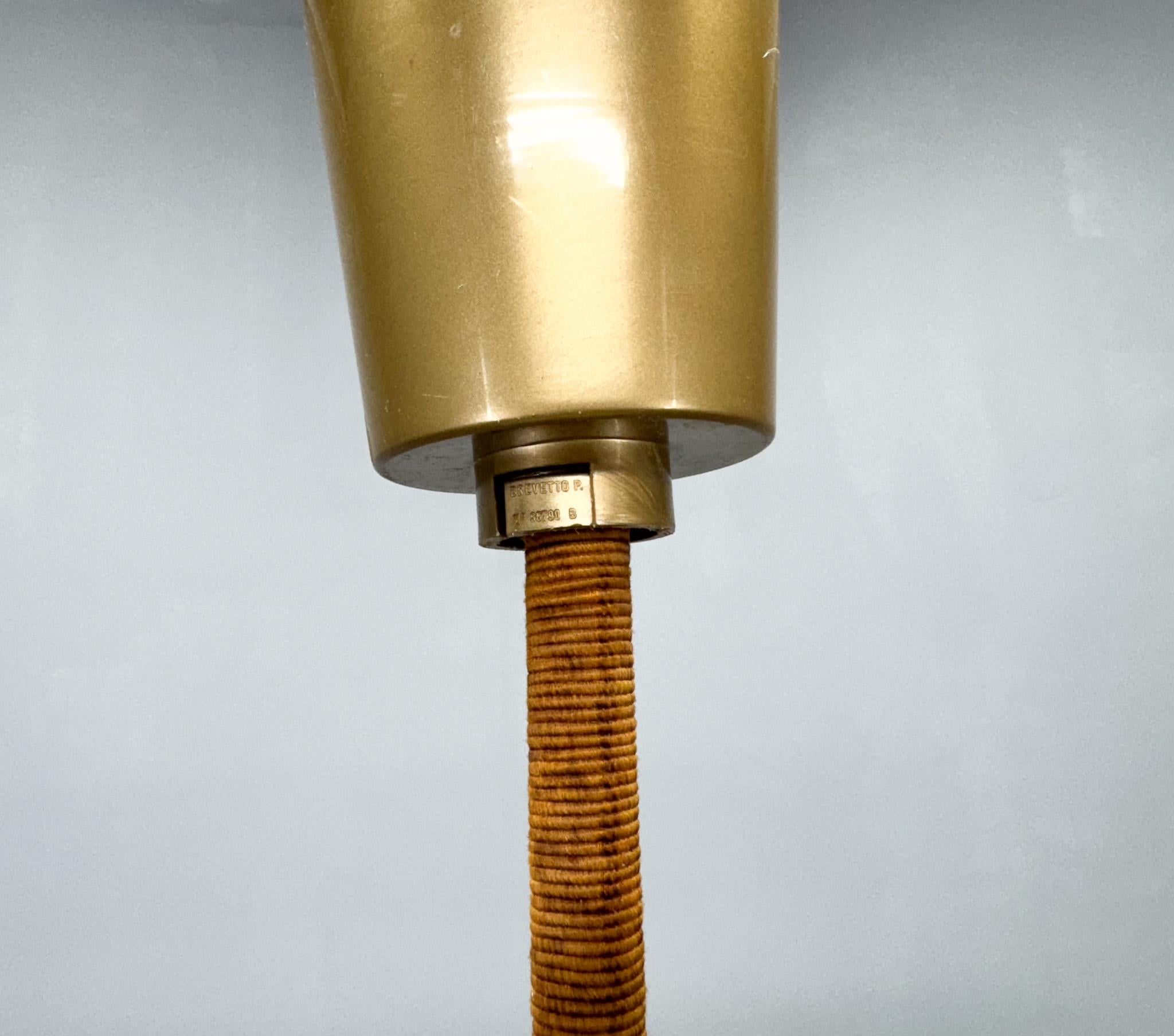 1950s Milk Glass Pendant Light by VEB Leuchtenbau Arnsdorf, Germany For Sale 3