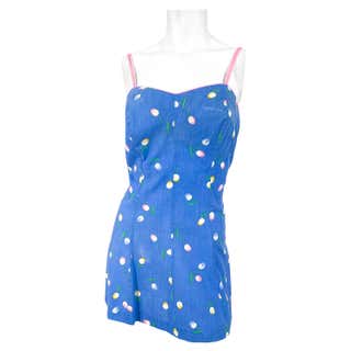 1970s Sky Blue Full-Length Dress For Sale at 1stDibs