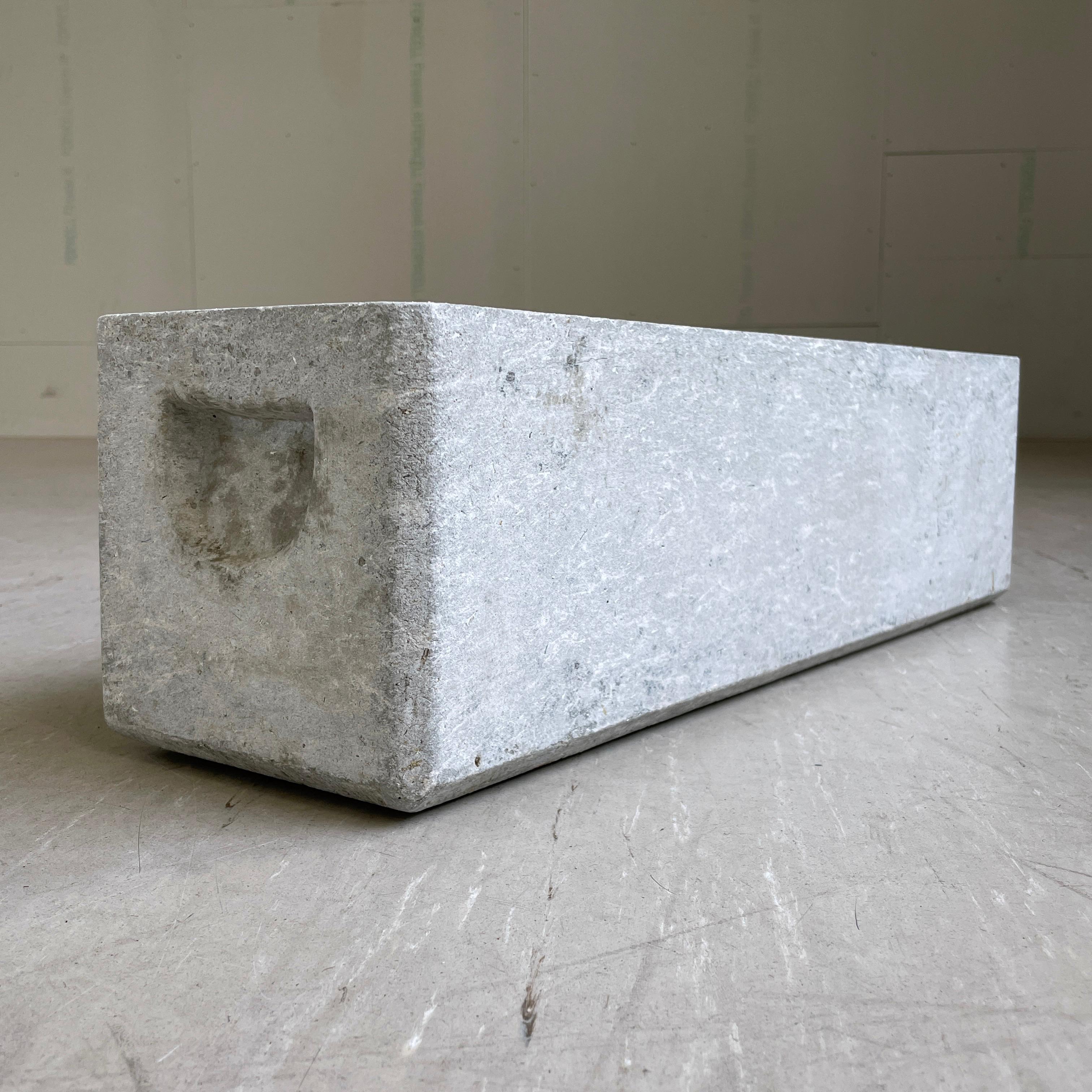Concrete 1950's minimalist planter by Swiss designer, Willy Guhl for Eternit AG - No. 2 For Sale