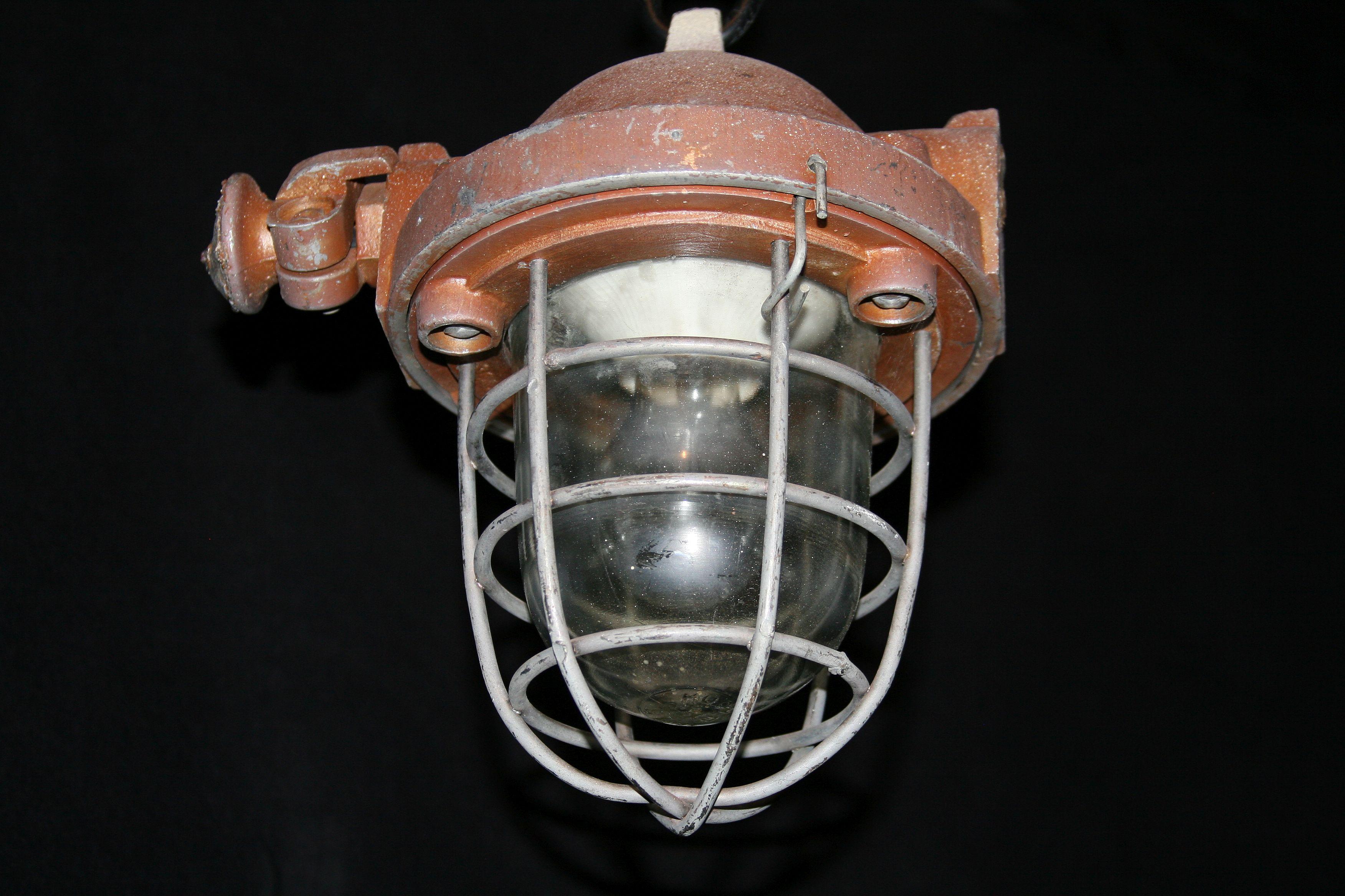 Tempered 1950s Mining RWSO Anti-explosion Lamp Raw For Sale