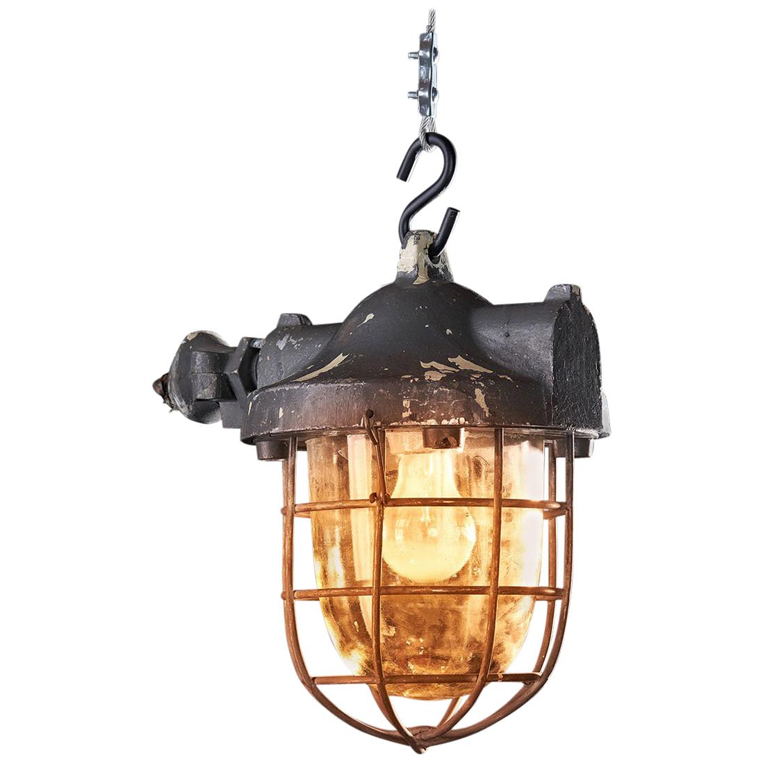 1950s Mining Explosion-Proof Lamp Raw For Sale