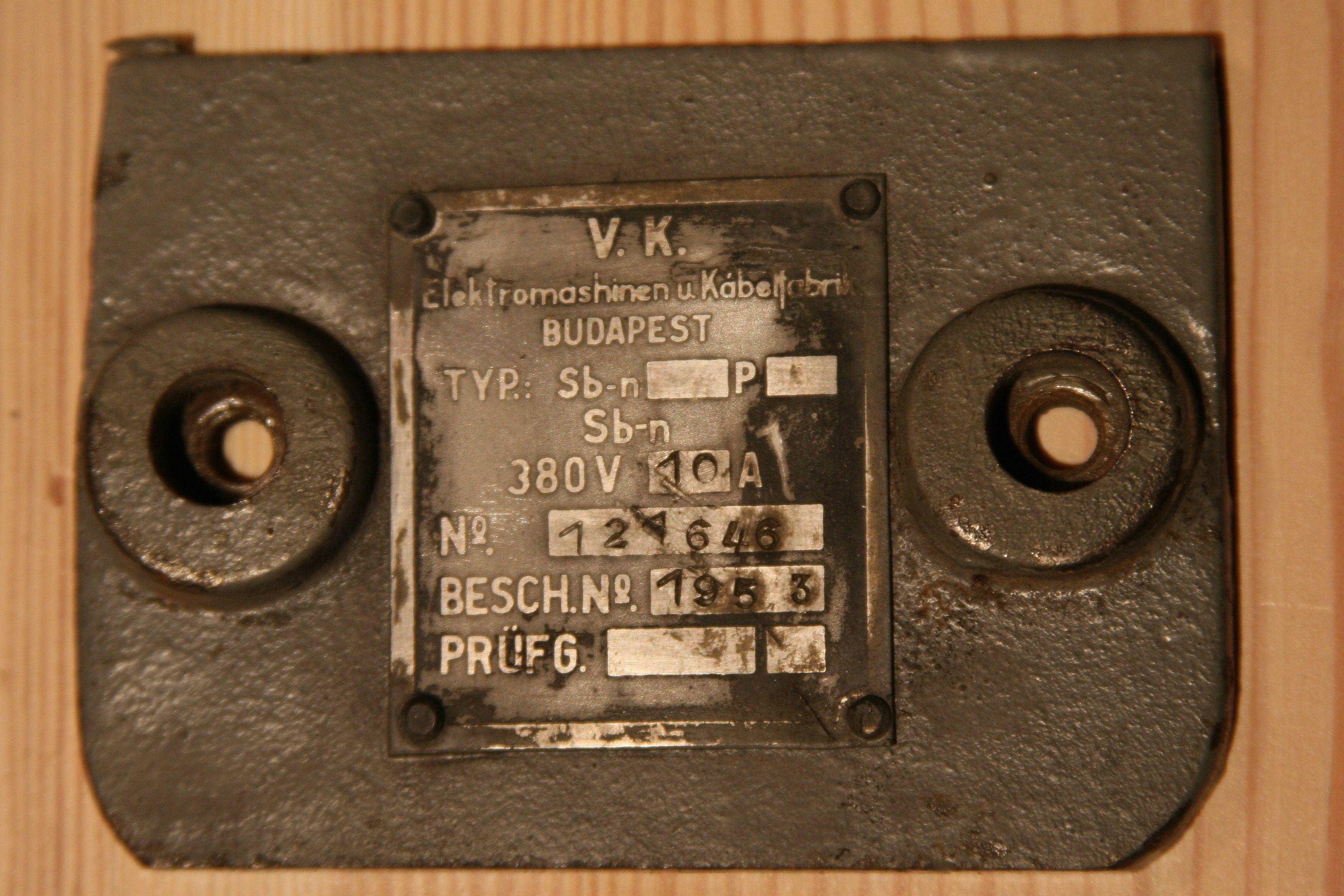 1950s Mining Explosion-Proof Switch Type Sb-n For Sale 1